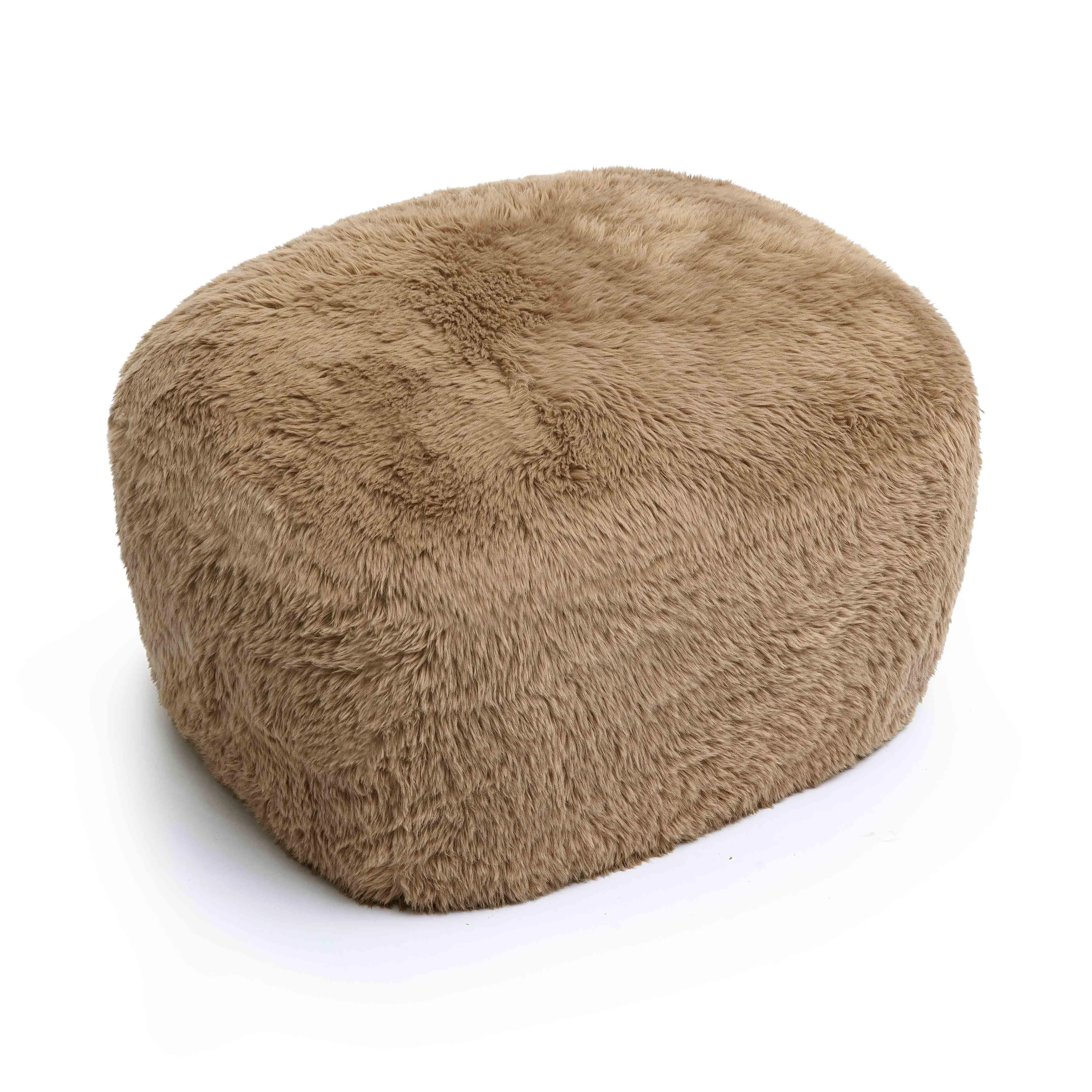 Britt Vegan Shearling Ottoman - Image 7