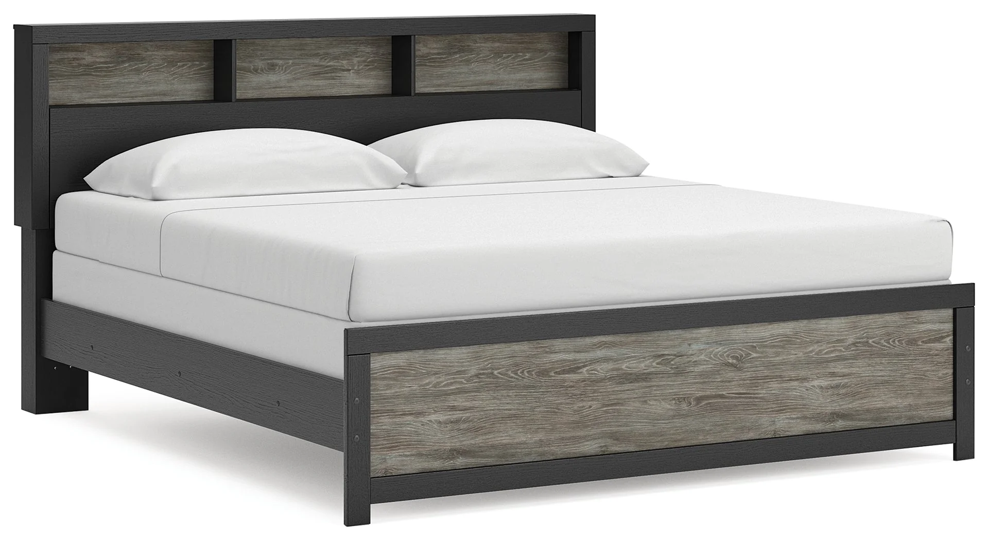Broachmyn Black/Gray Bookcase Panel Bedroom Set - Image 6
