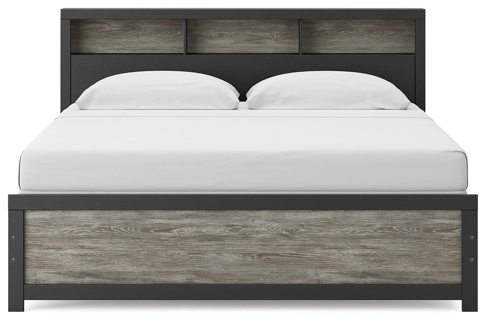 Broachmyn Black/Gray King Bookcase Bed - Image 5