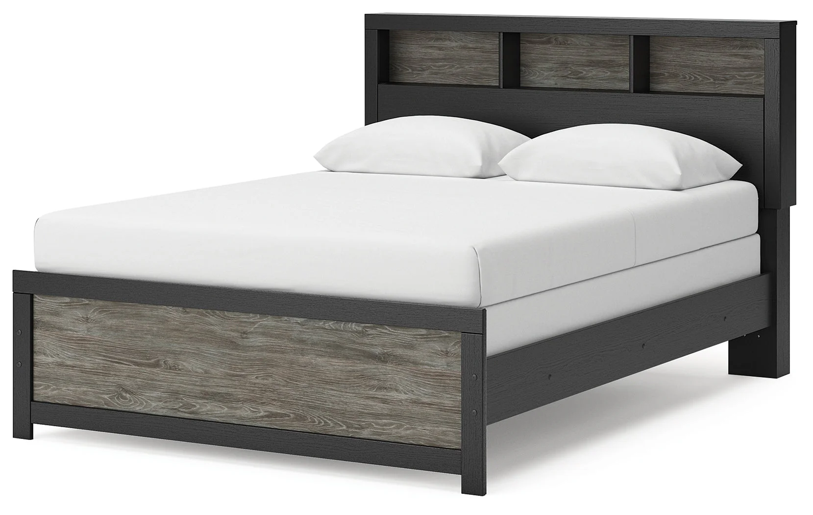 Broachmyn Black/Gray Queen Bookcase Bed - Image 2