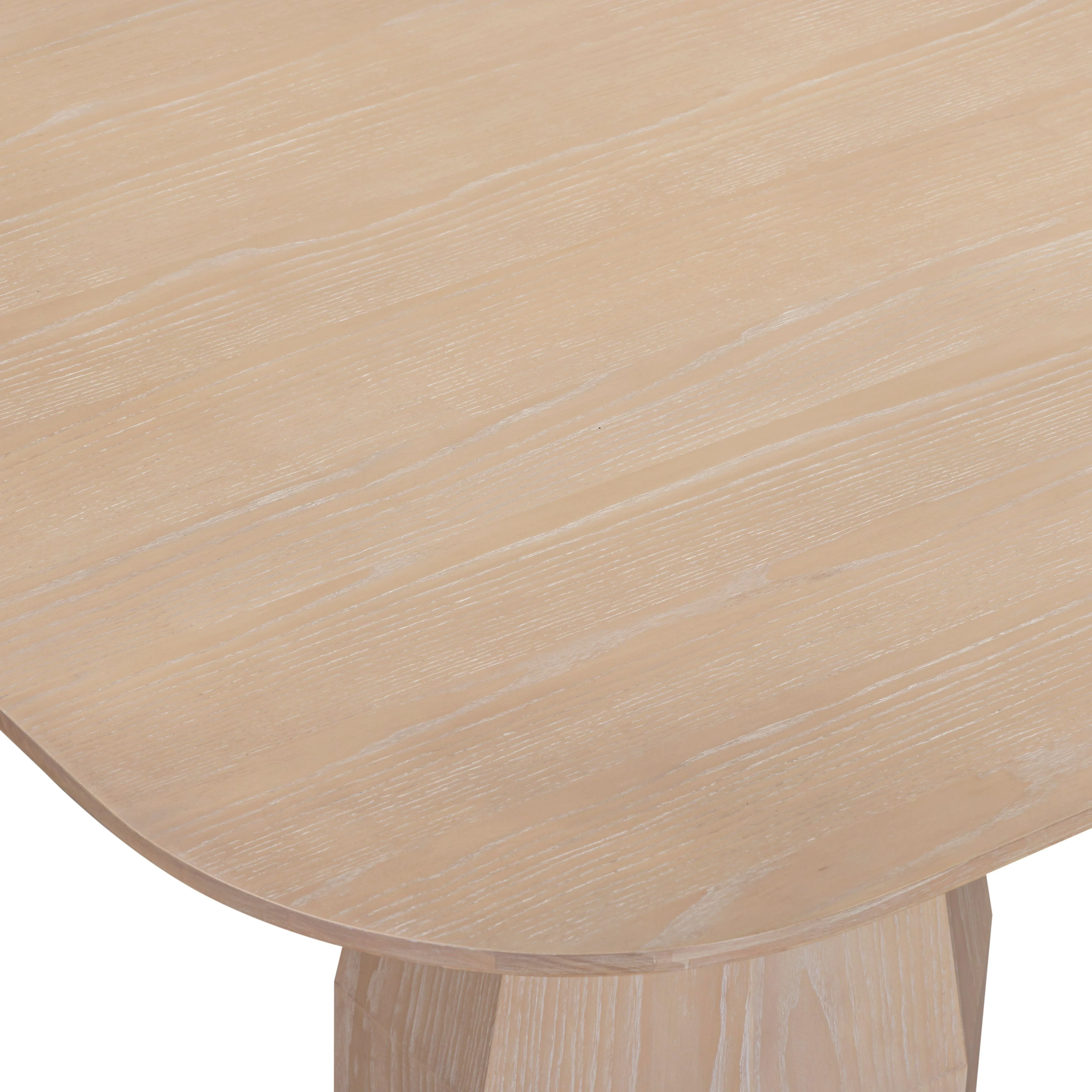 Brocha 106" Ash Wood Rectangular Dining Table - Image 8