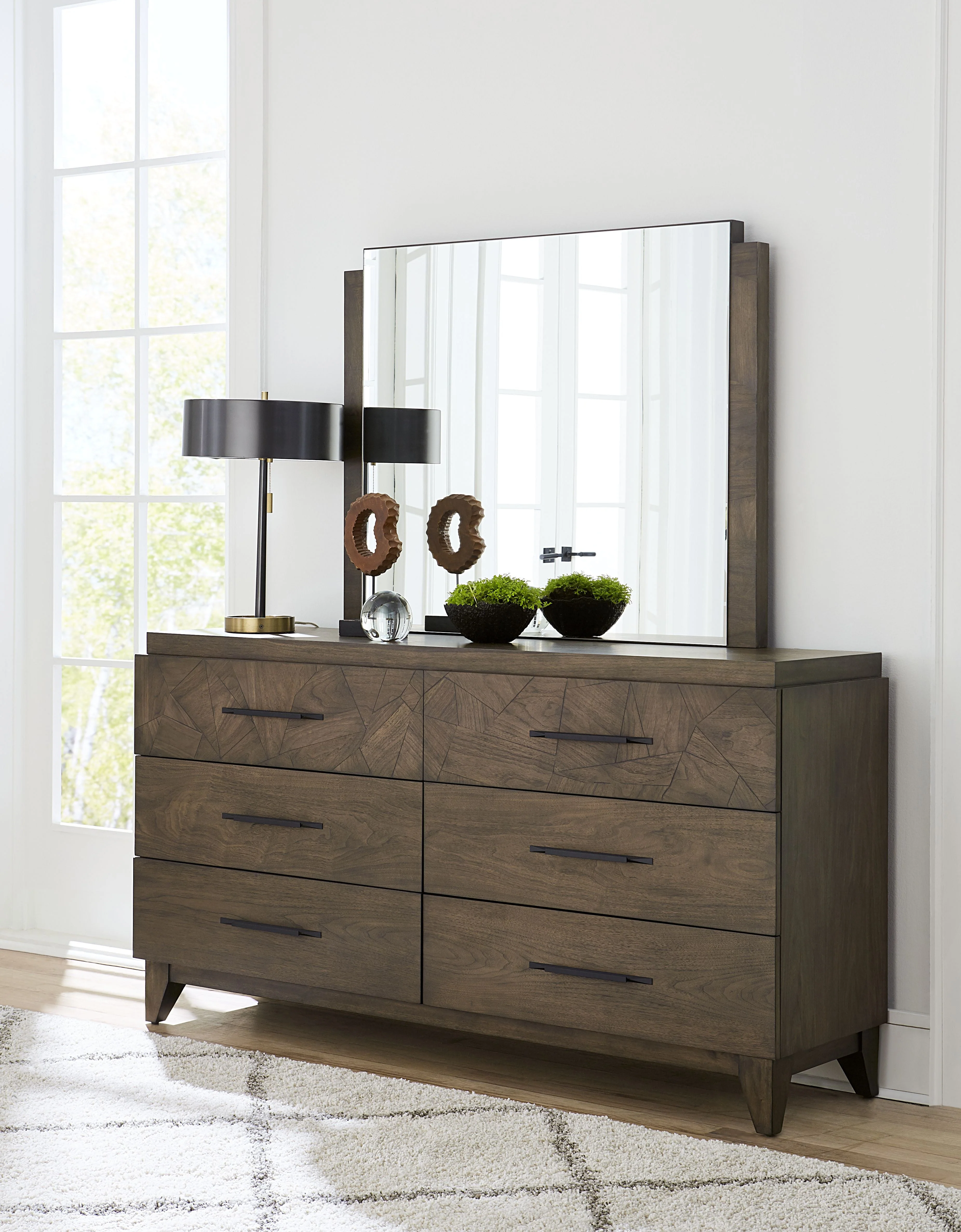 Broderick Six-Drawer Dresser  in Wild Oats Brown - Image 2