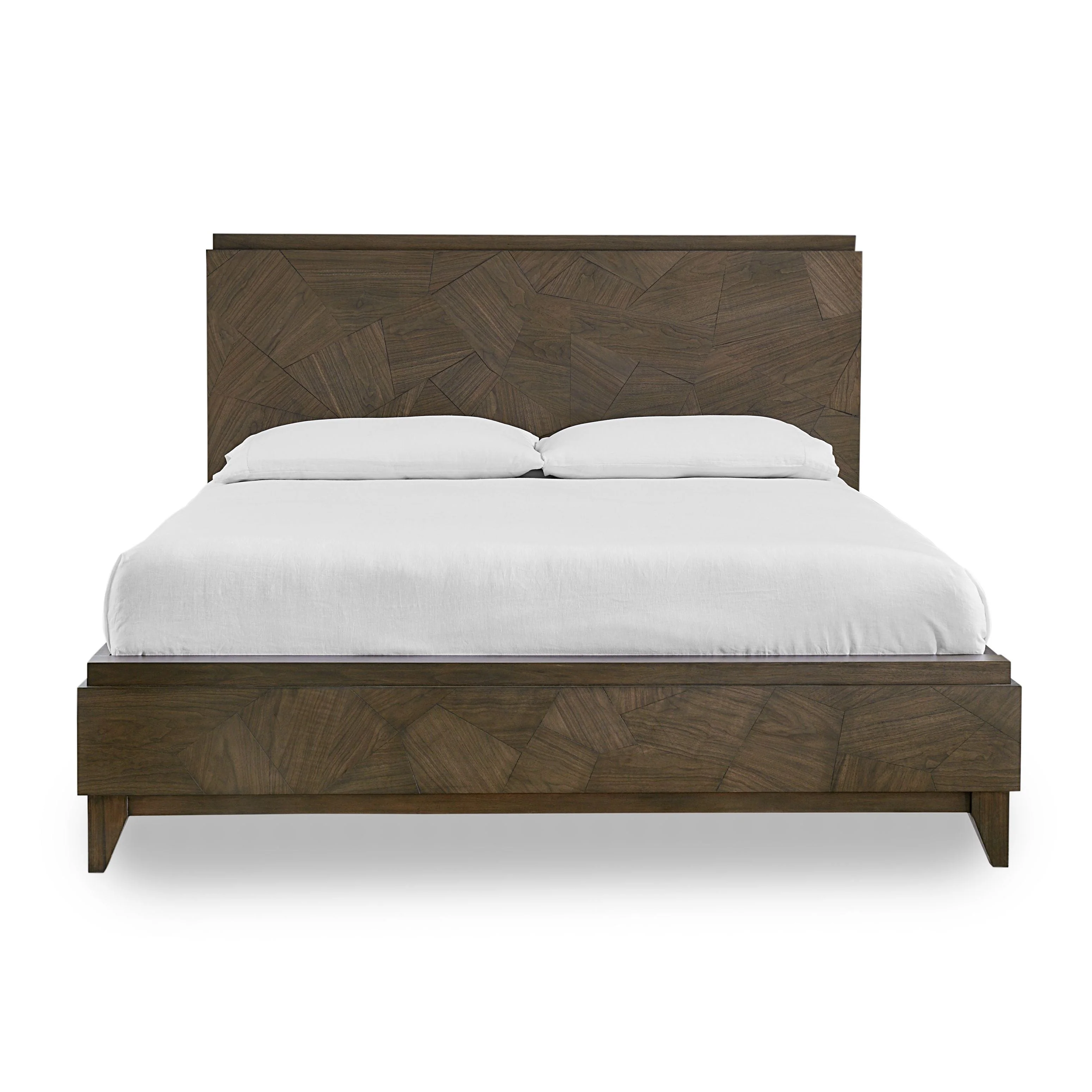Broderick Wood Full Panel Bed in Wild Oats Brown - Image 5