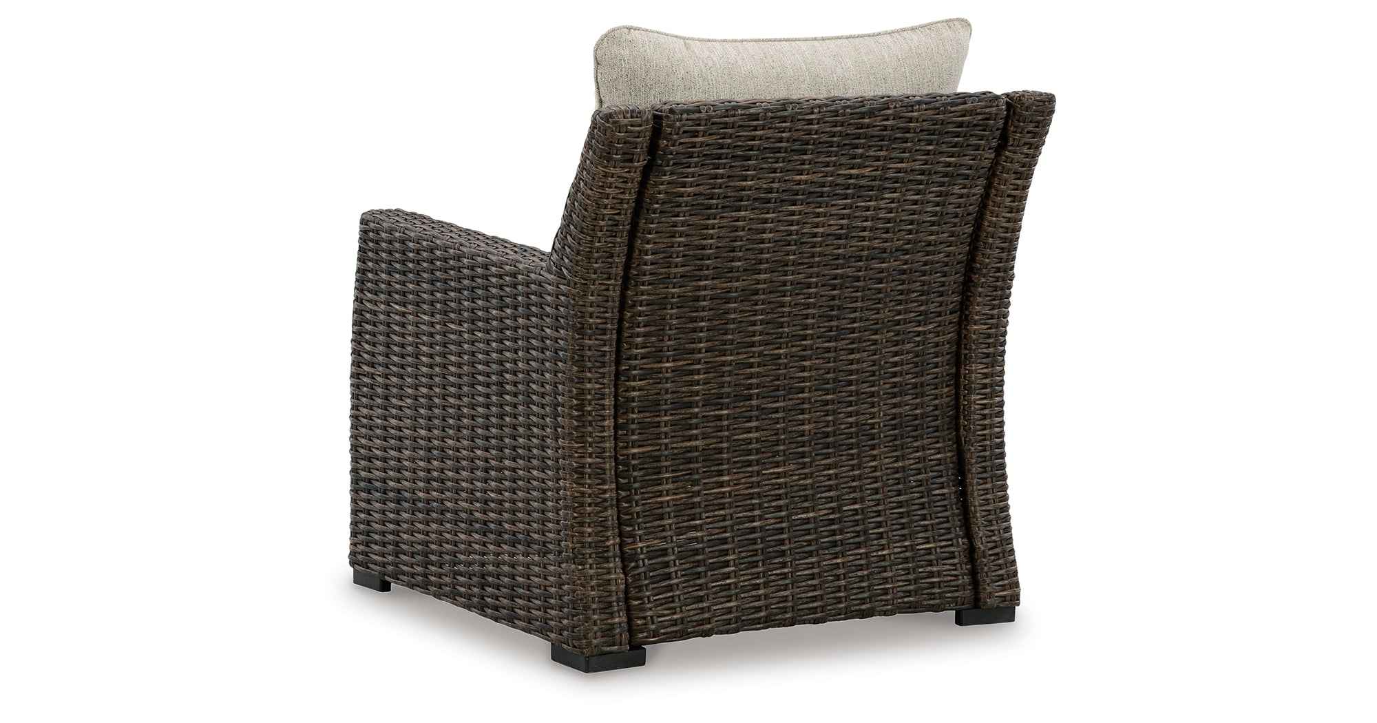 Brook Ranch Brown Outdoor Sectional Set with Lounge Chair and Coffee Table - Image 13