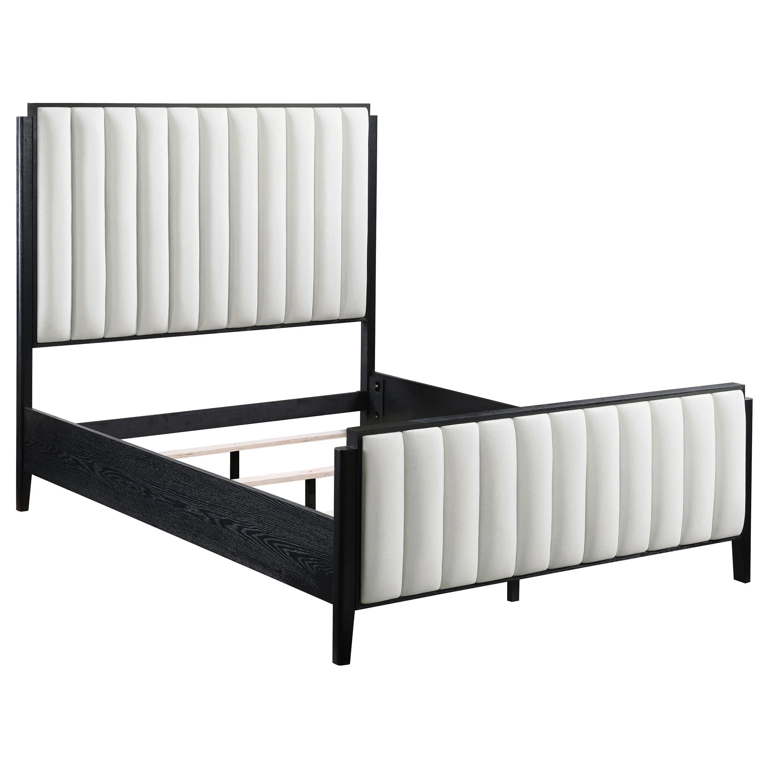 Brookmead 60-inch Upholstered California King Bed Black - Image 9