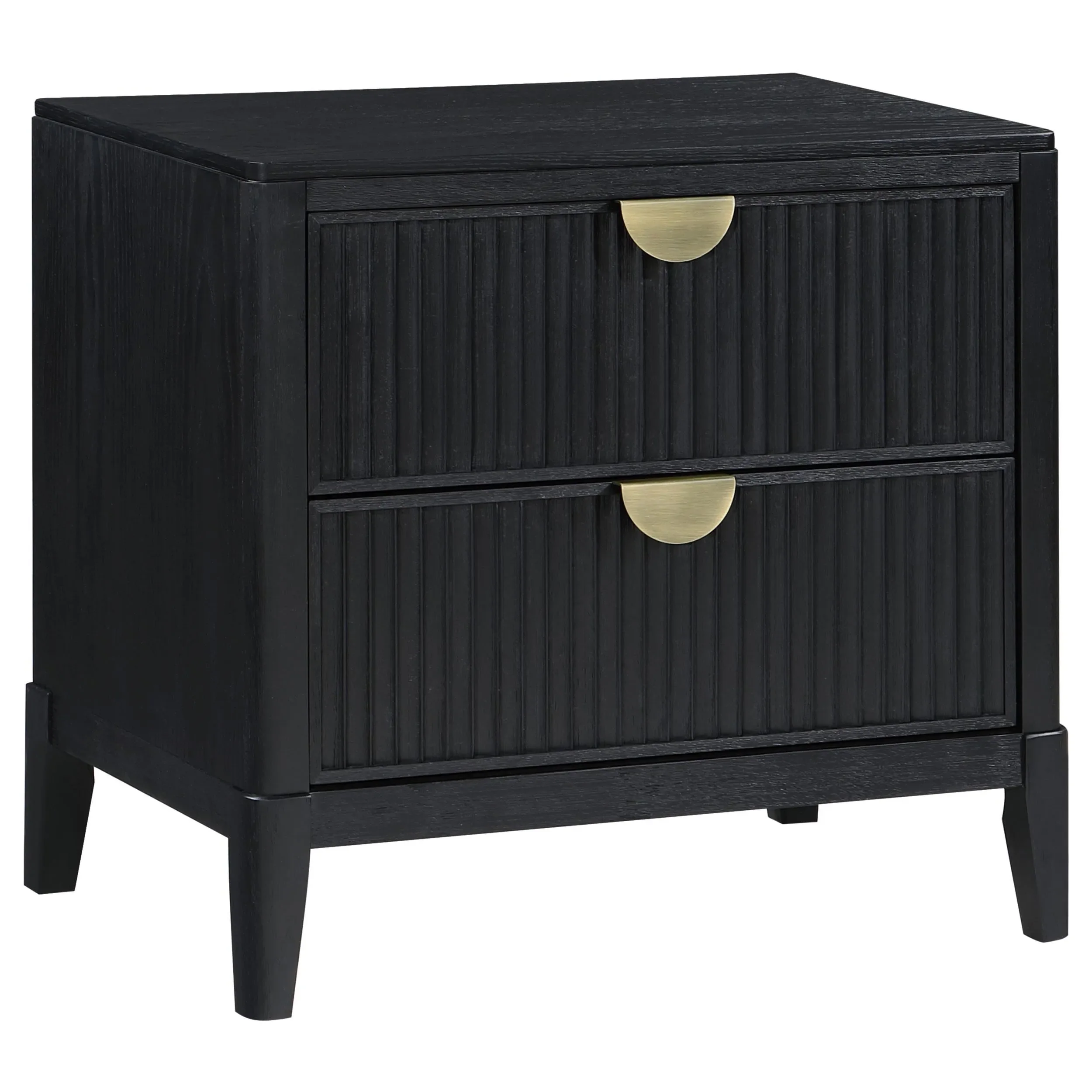 Brookmead Black 4-Piece Upholstered Queen Bedroom Set - Image 5