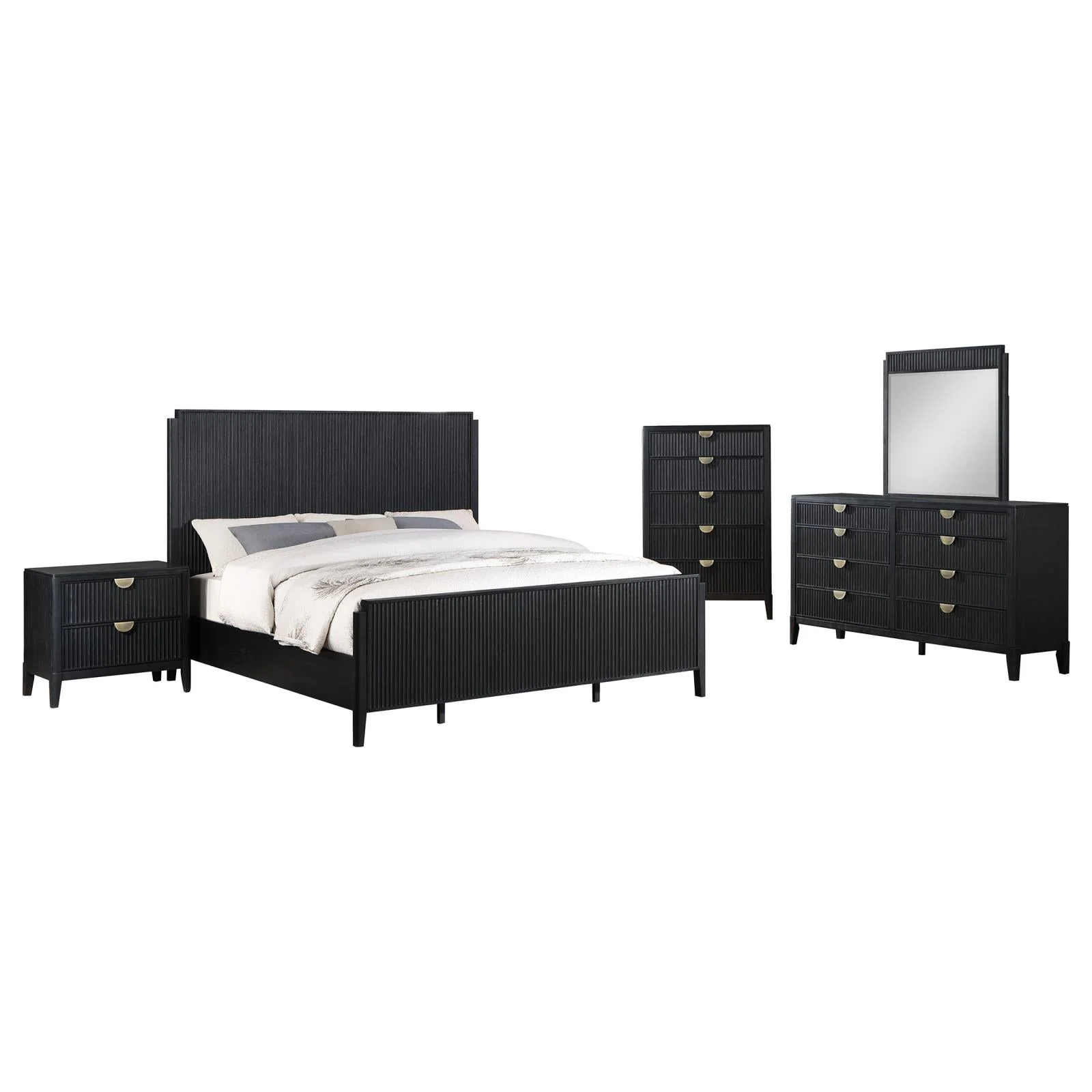 Brookmead Black 5-Piece Queen Bedroom Set - Image 2