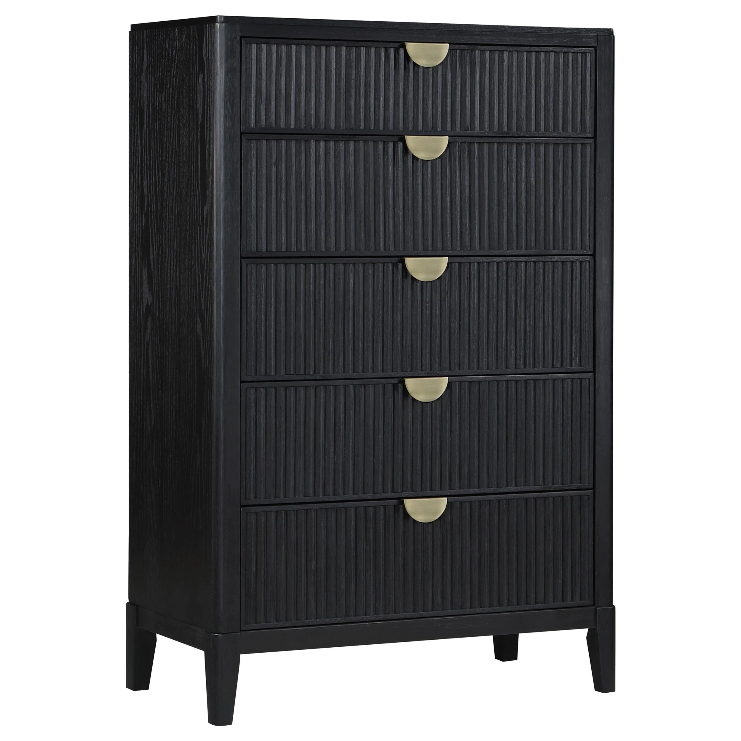 Brookmead Black 5-Piece Upholstered Queen Bedroom Set - Image 11