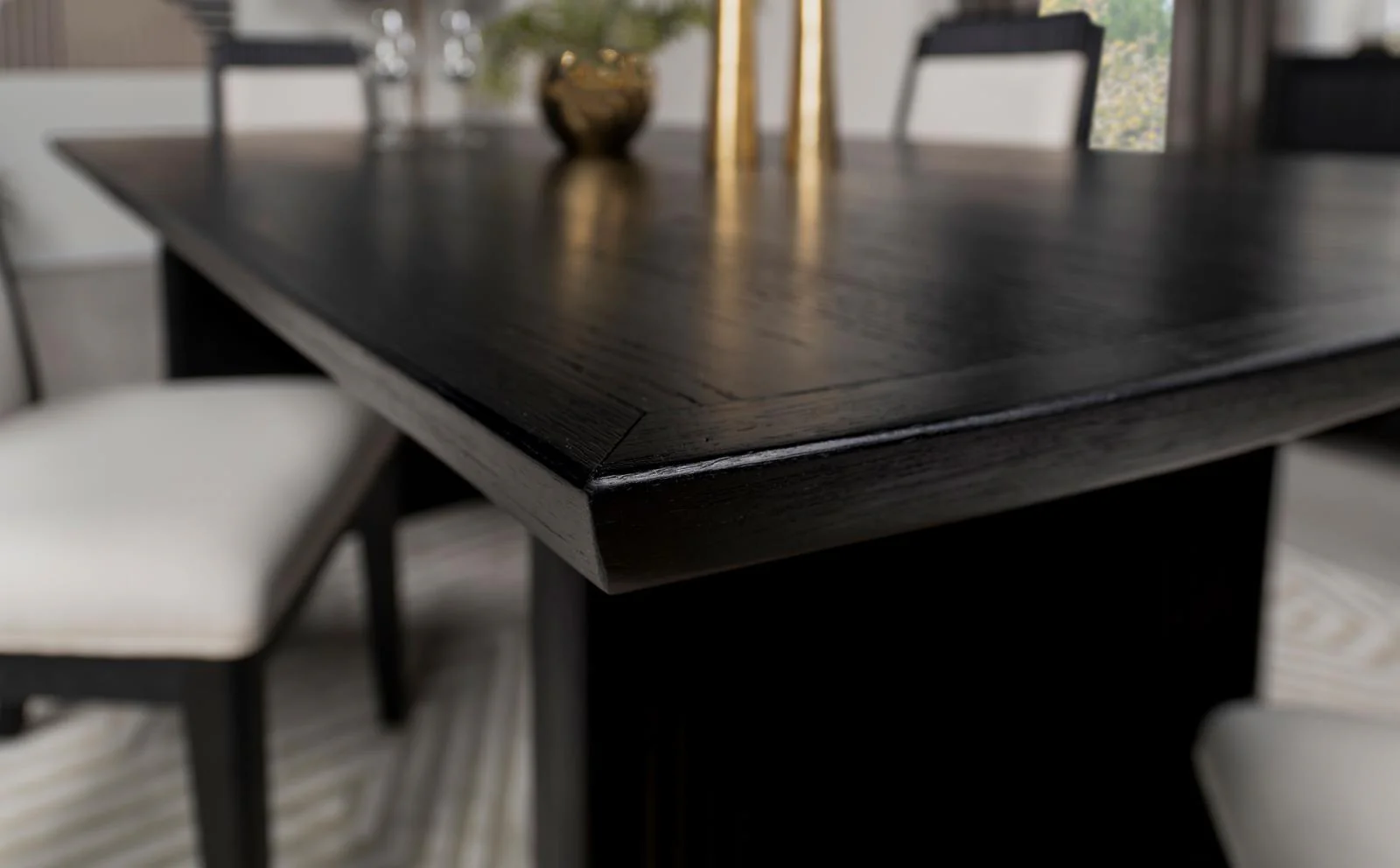 Brookmead Black 7-Piece Rectangular Dining Set with 18" Removable Extension Leaf - Image 12