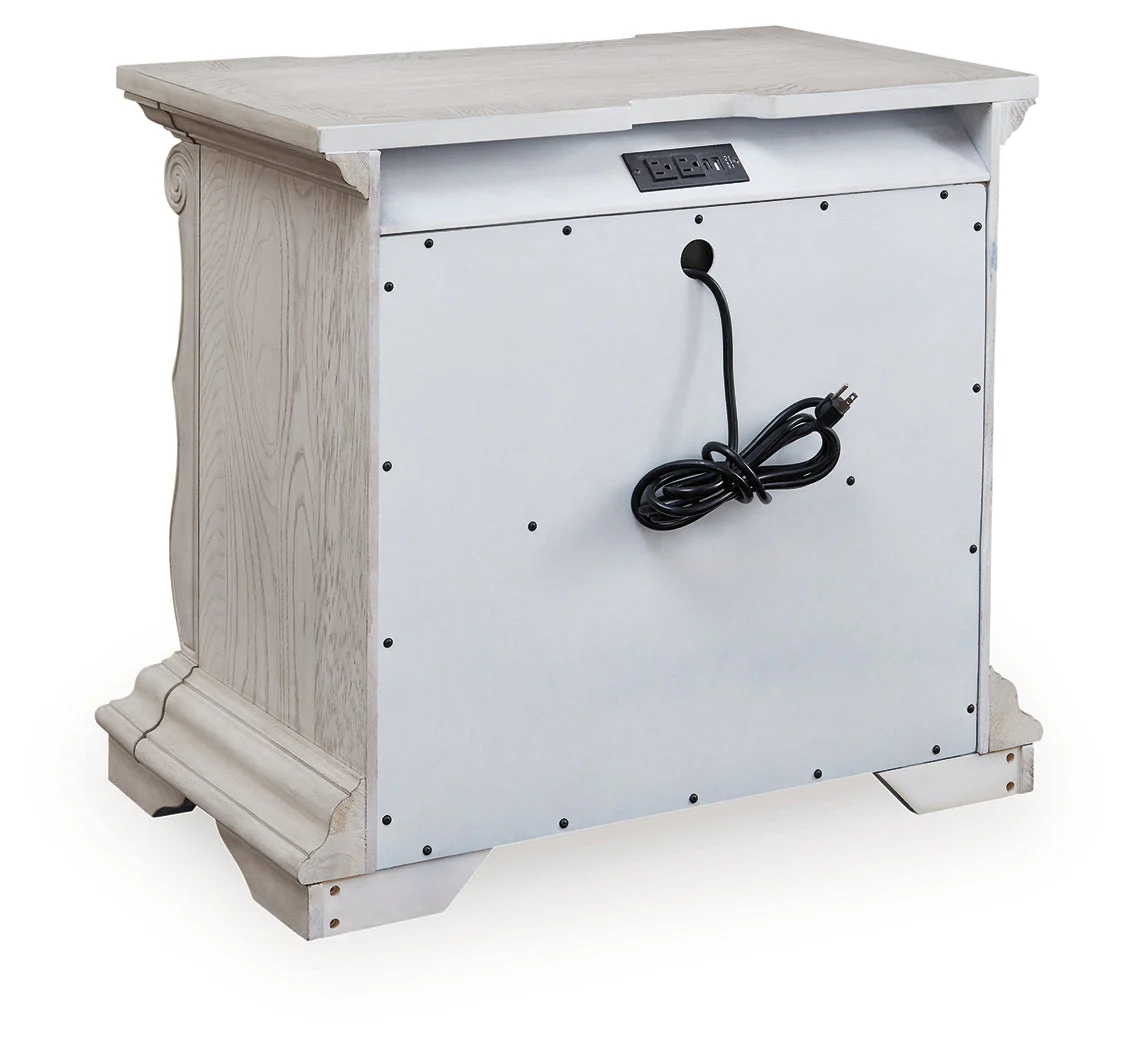 Bruchandi Antique White Nightstand - Image 5