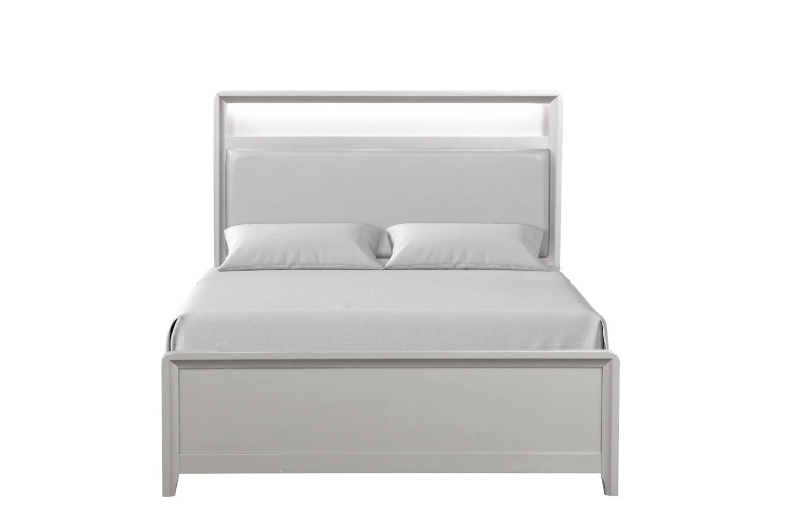 Bryne Champagne LED Queen Bed