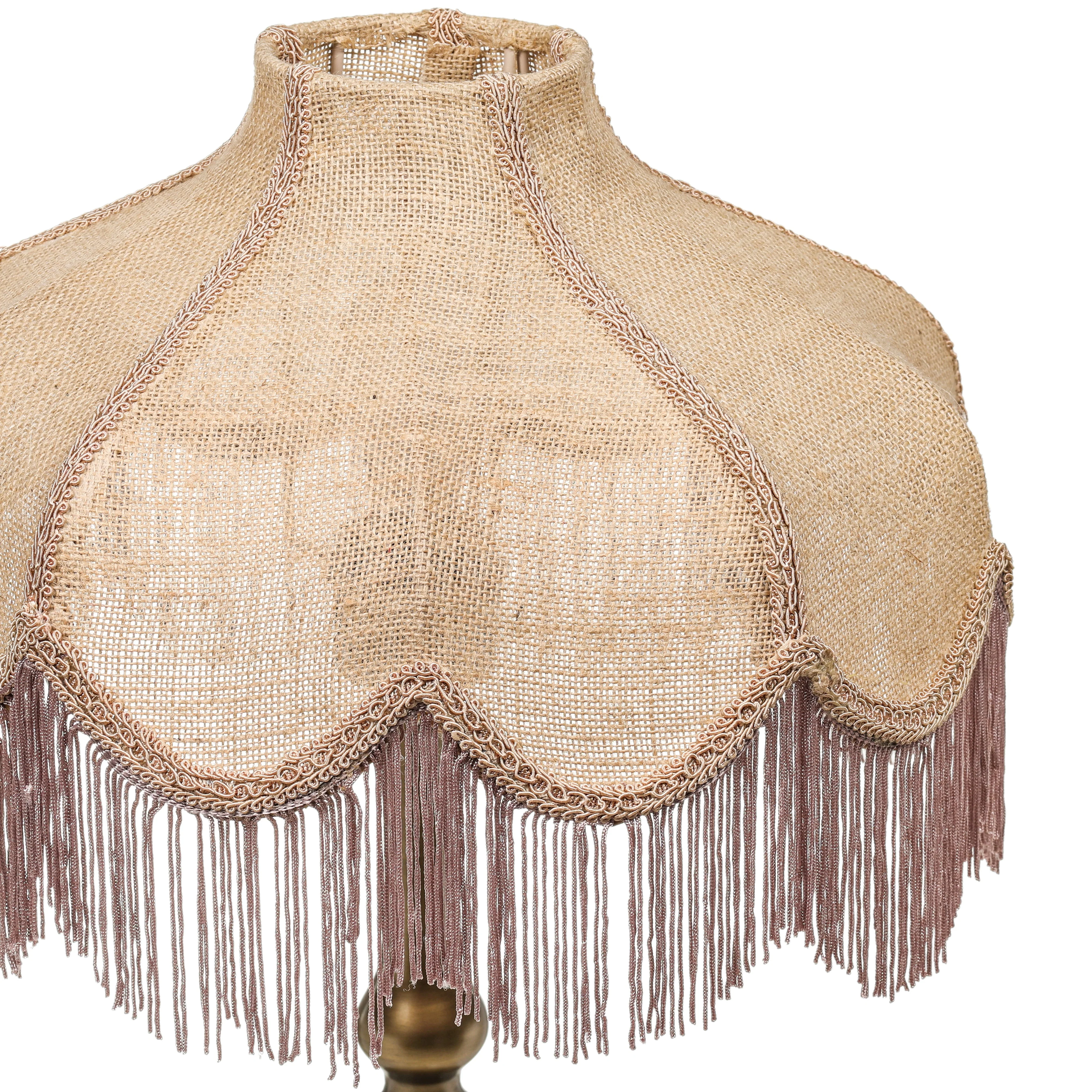 Buchanan Jute Fringed Scalloped Table Lamp - Image 4
