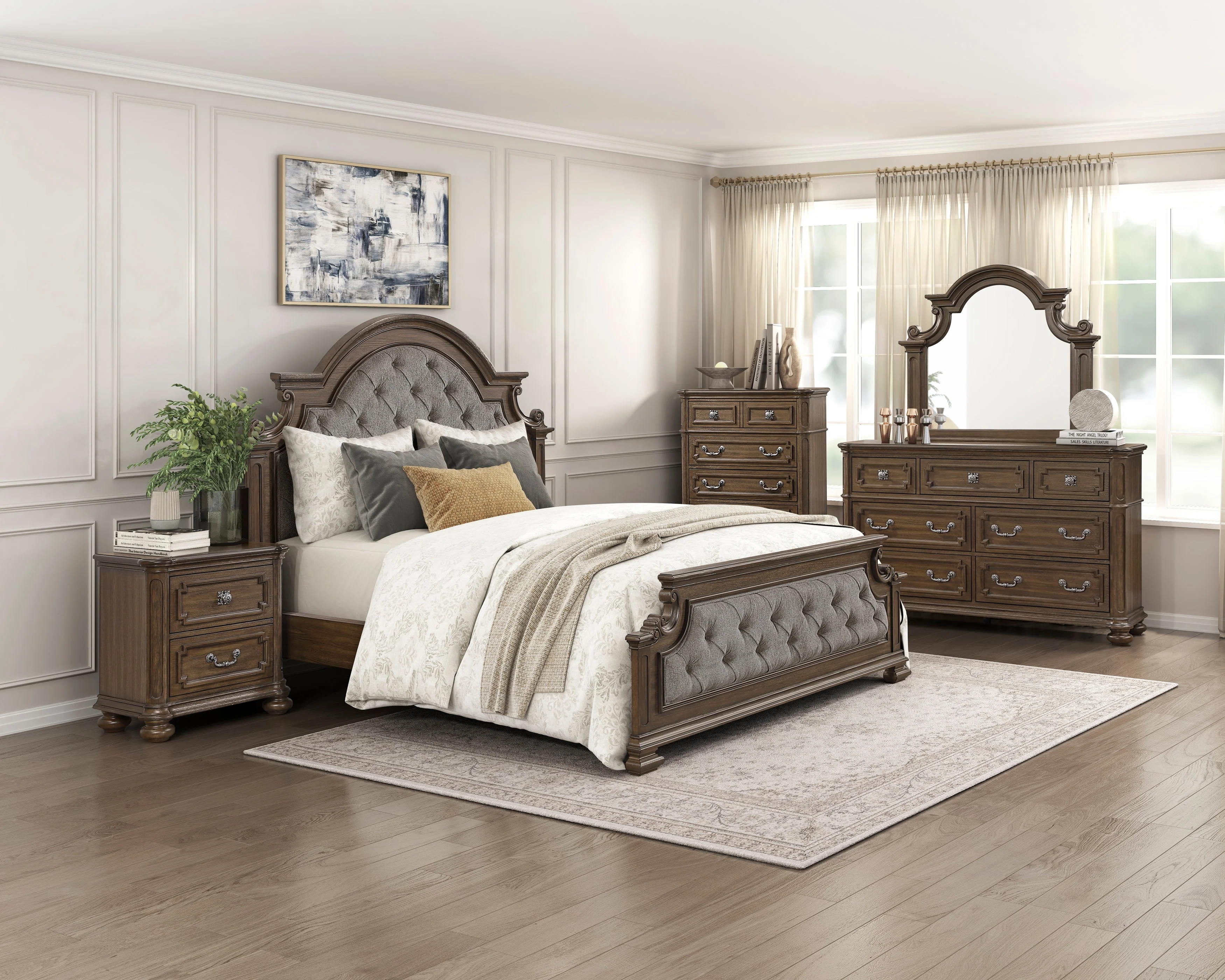 Buckingham  Brown California King Bed - Image 5