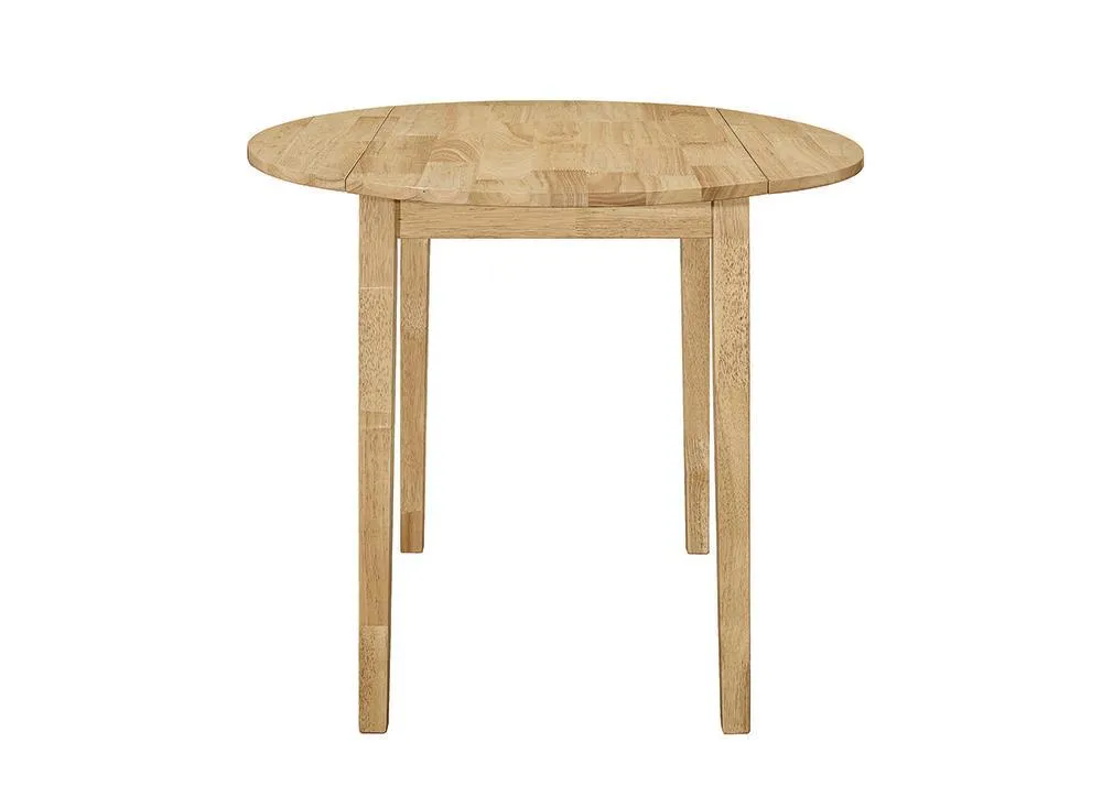 Bucknell Natural/Tan 3-Piece Dining Set with Drop Leaf - Image 5