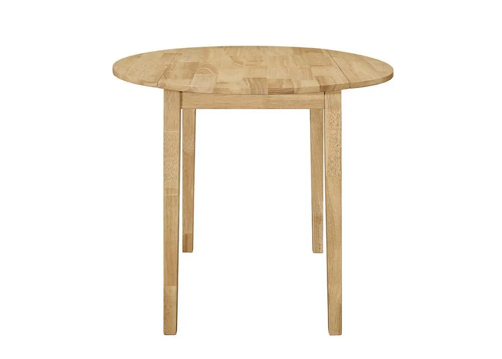Bucknell Natural/Tan 3-Piece Dining Set with Drop Leaf - Image 6
