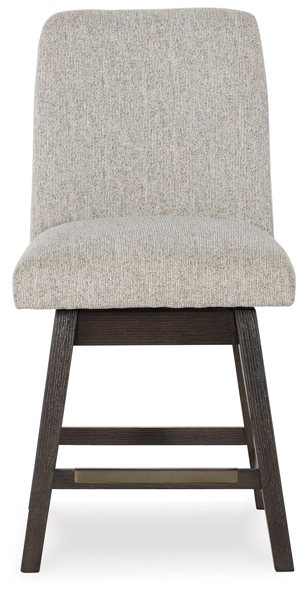 Burkhaus Dark Brown Counter Height Barstool, Set of 2 - Image 2