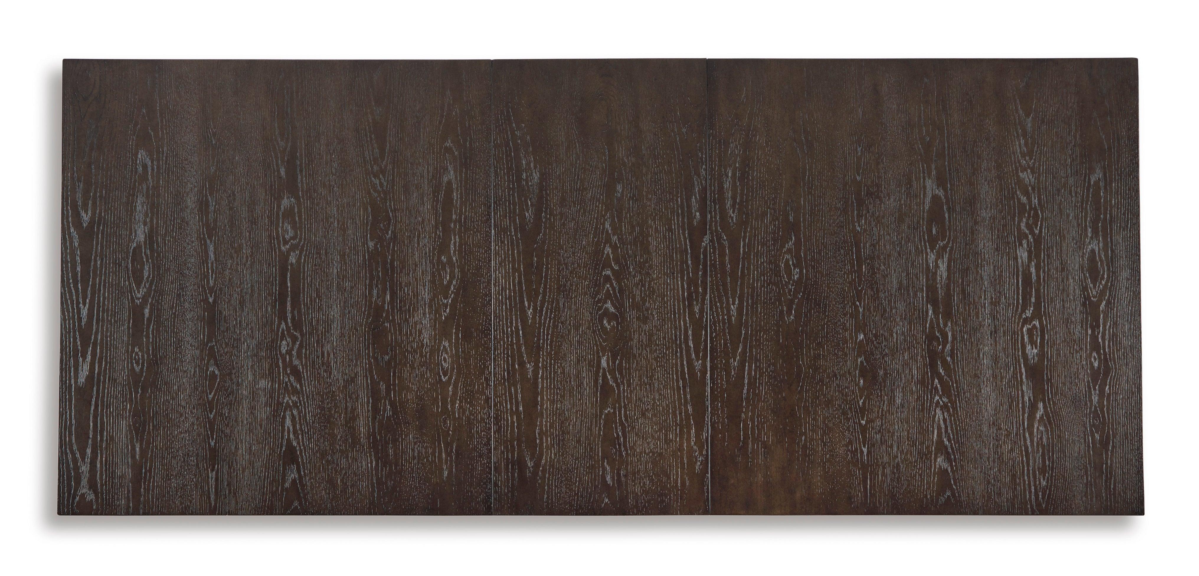 Burkhaus Dark Brown Extendable Dining Set - Image 5