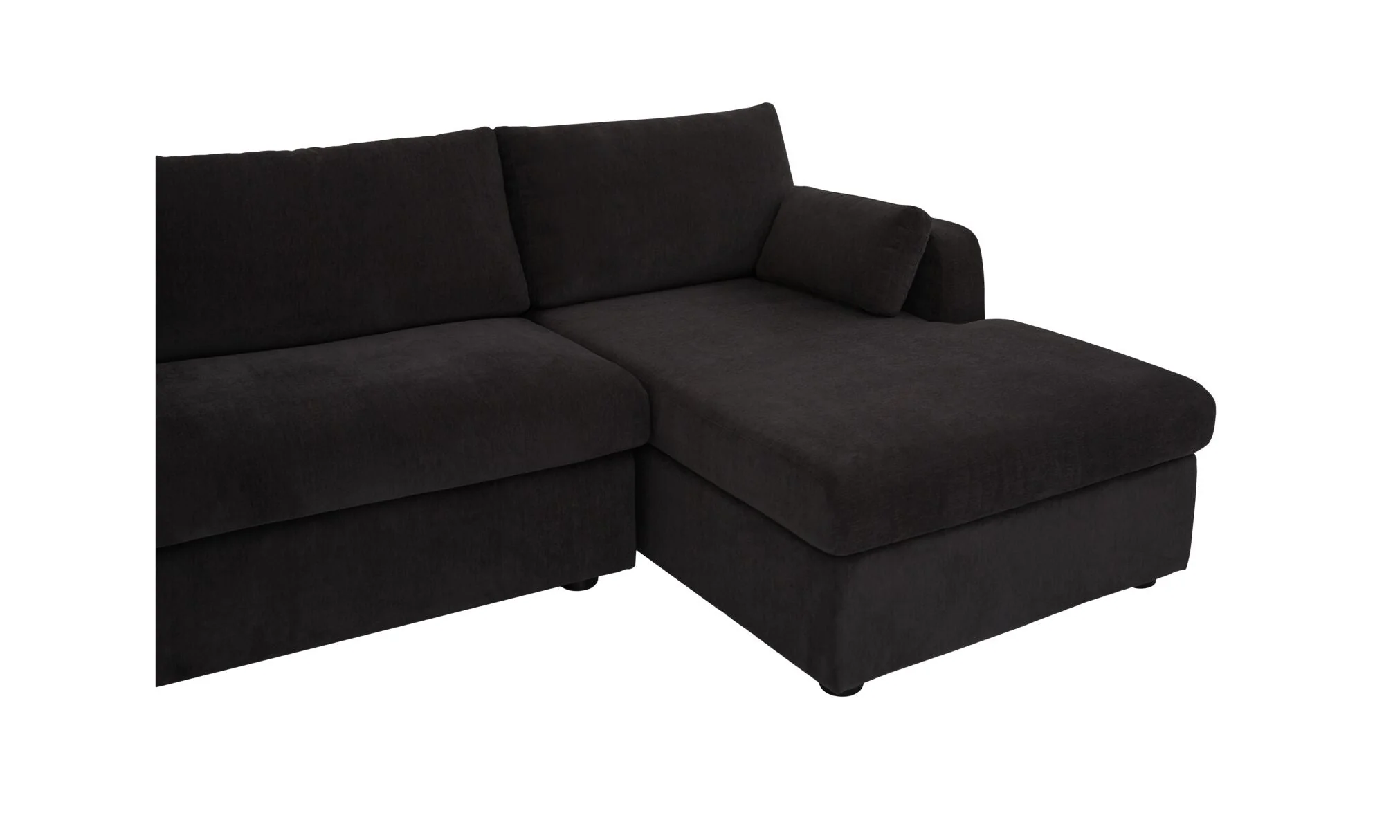 Burrow Sleeper Sectional With Storage Chaise Black - Image 8
