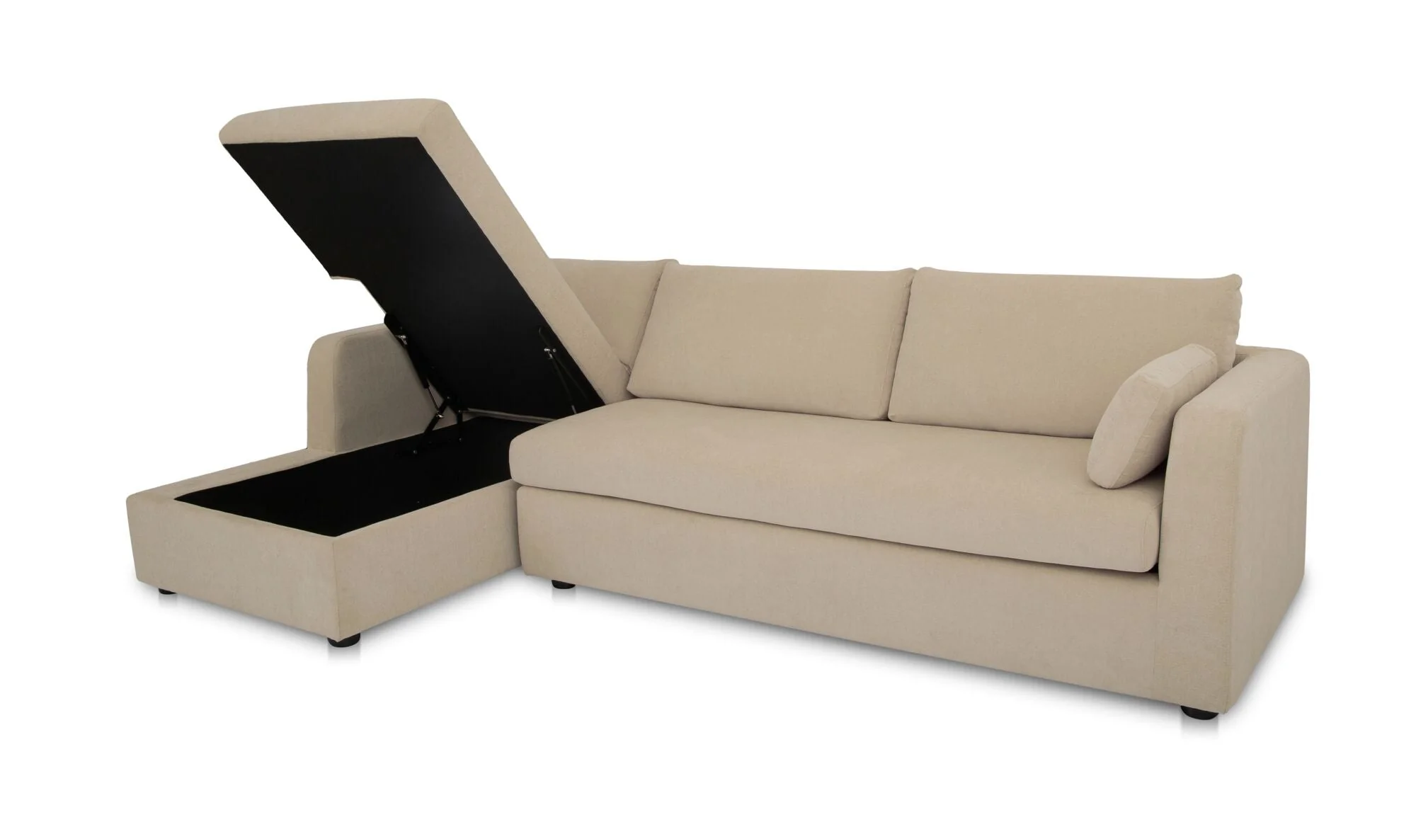 Burrow Sleeper Sectional With Storage Chaise Sand - Image 5