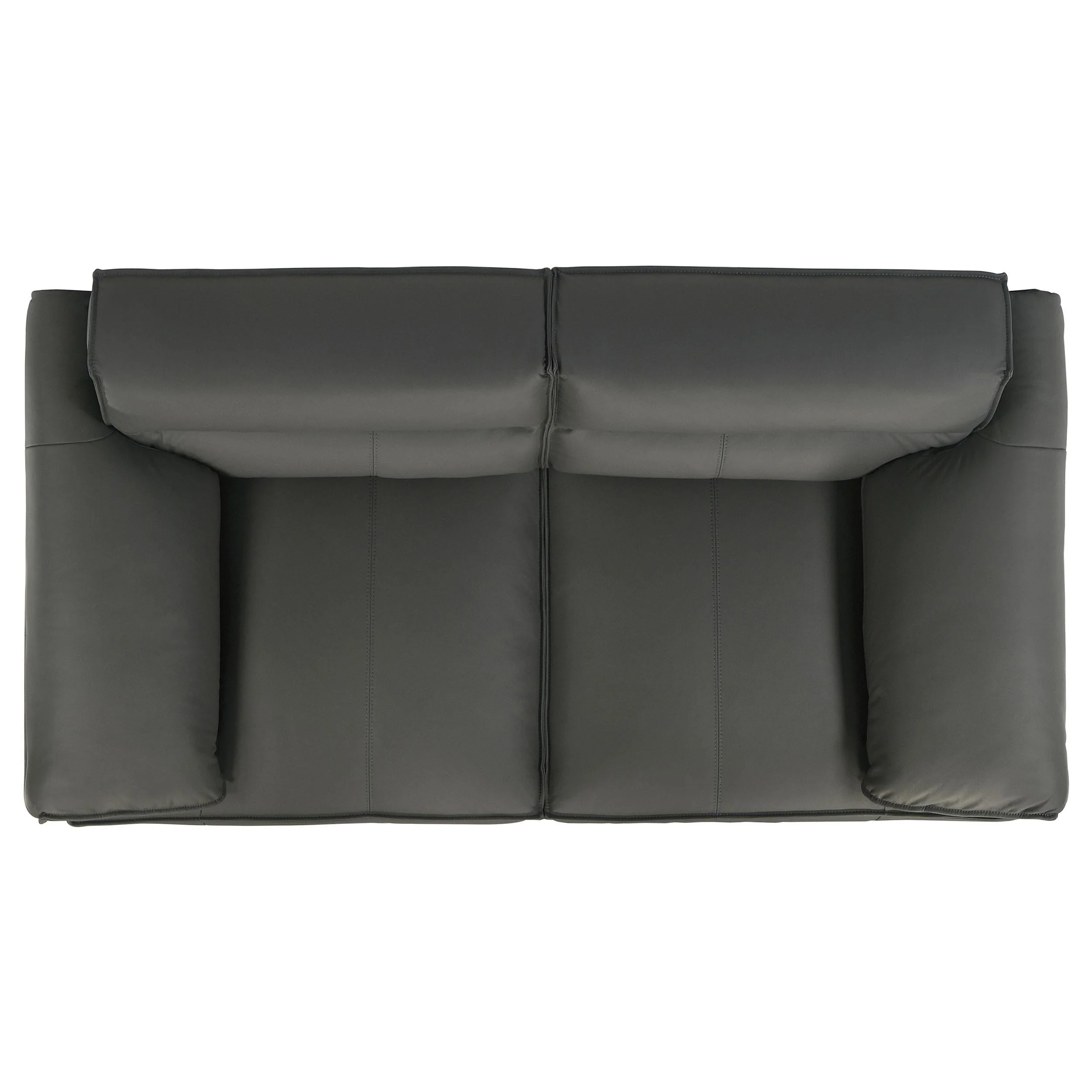 Buxton Graphite 2-Piece Leather Upholstered Living Room Set - Image 11