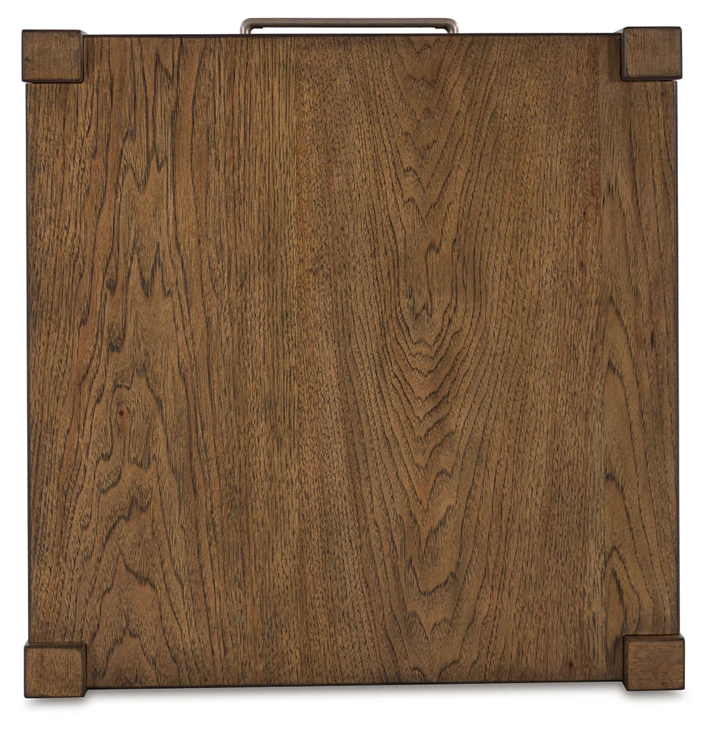 Cabalynn Coffee Table with 1 End Table in Light Brown - Image 12