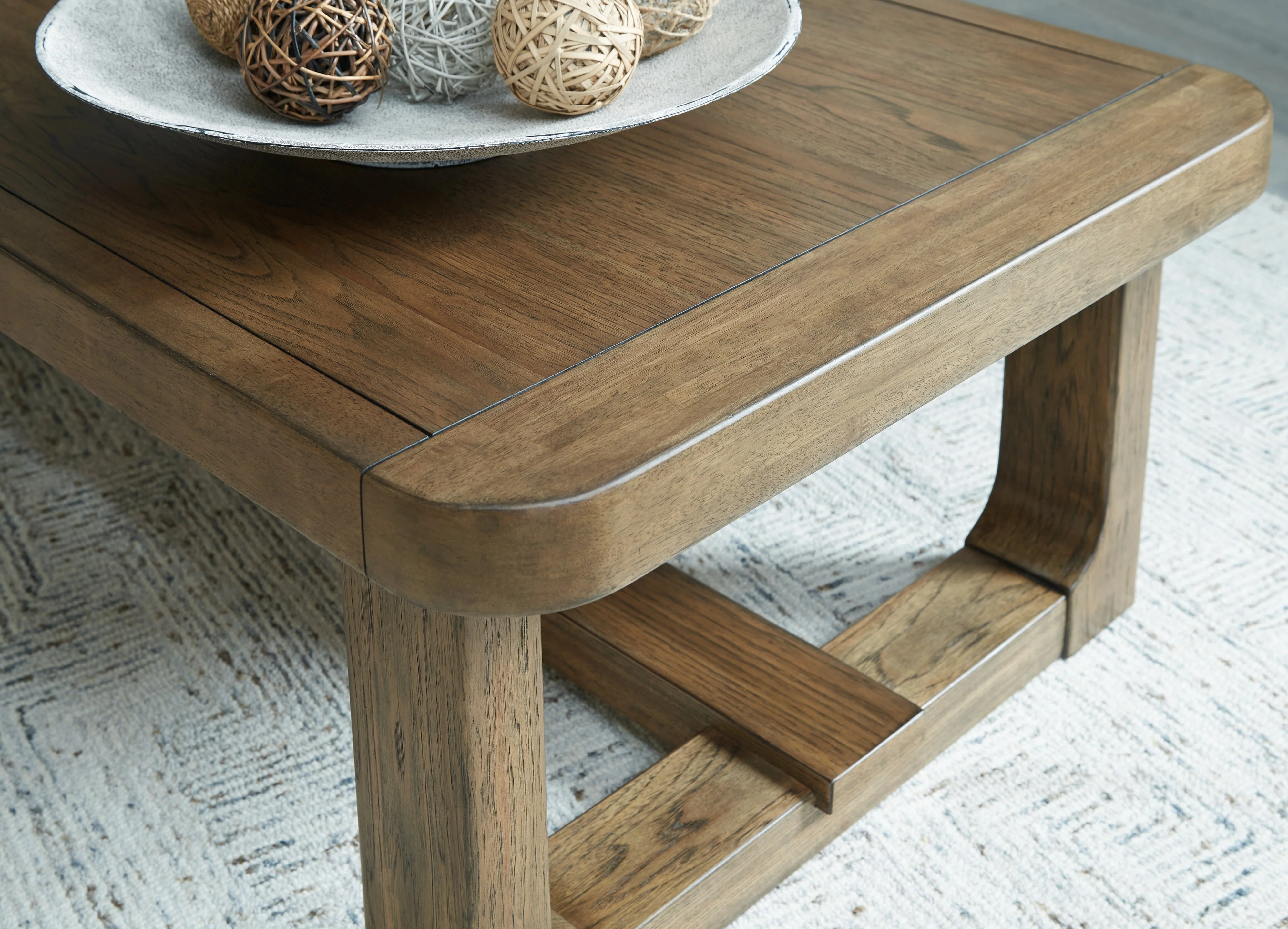 Cabalynn Coffee Table with 1 End Table in Light Brown - Image 15