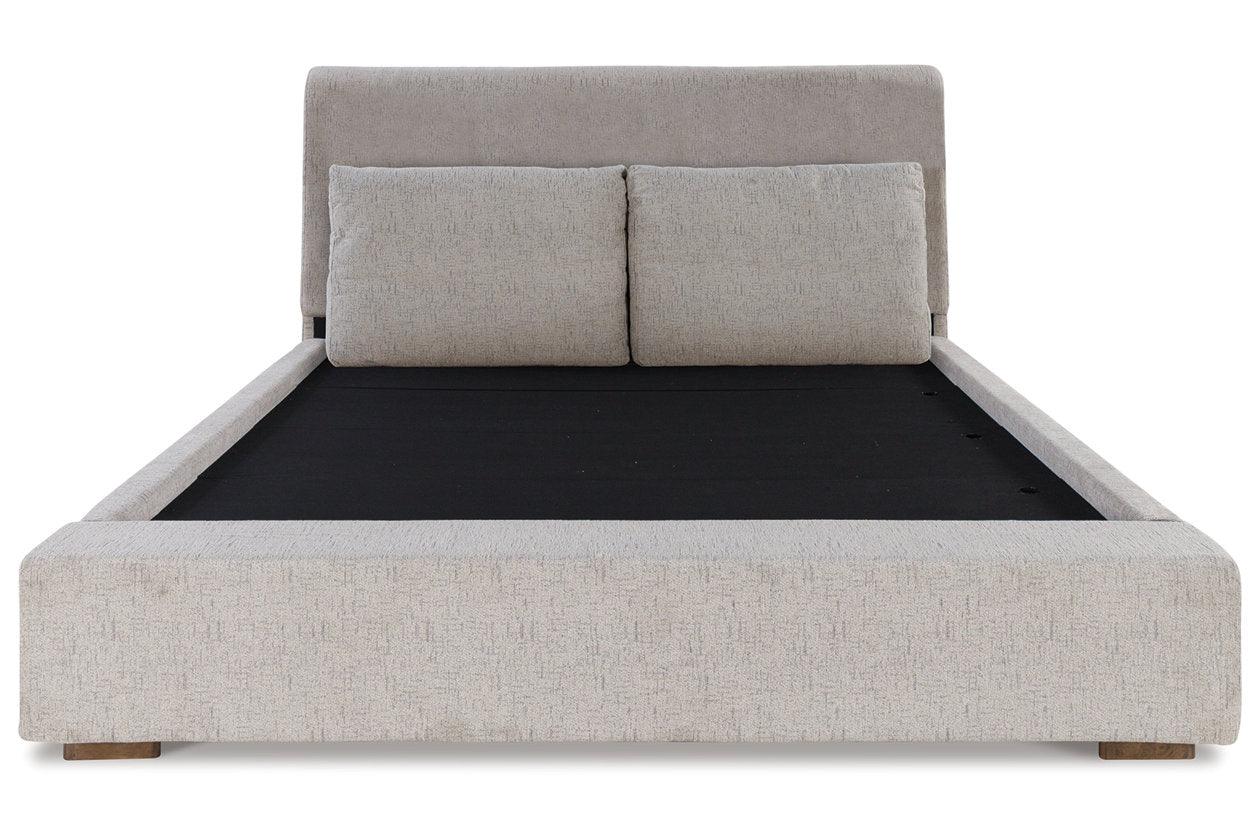 Cabalynn Light Brown King Upholstered Bed - Image 4