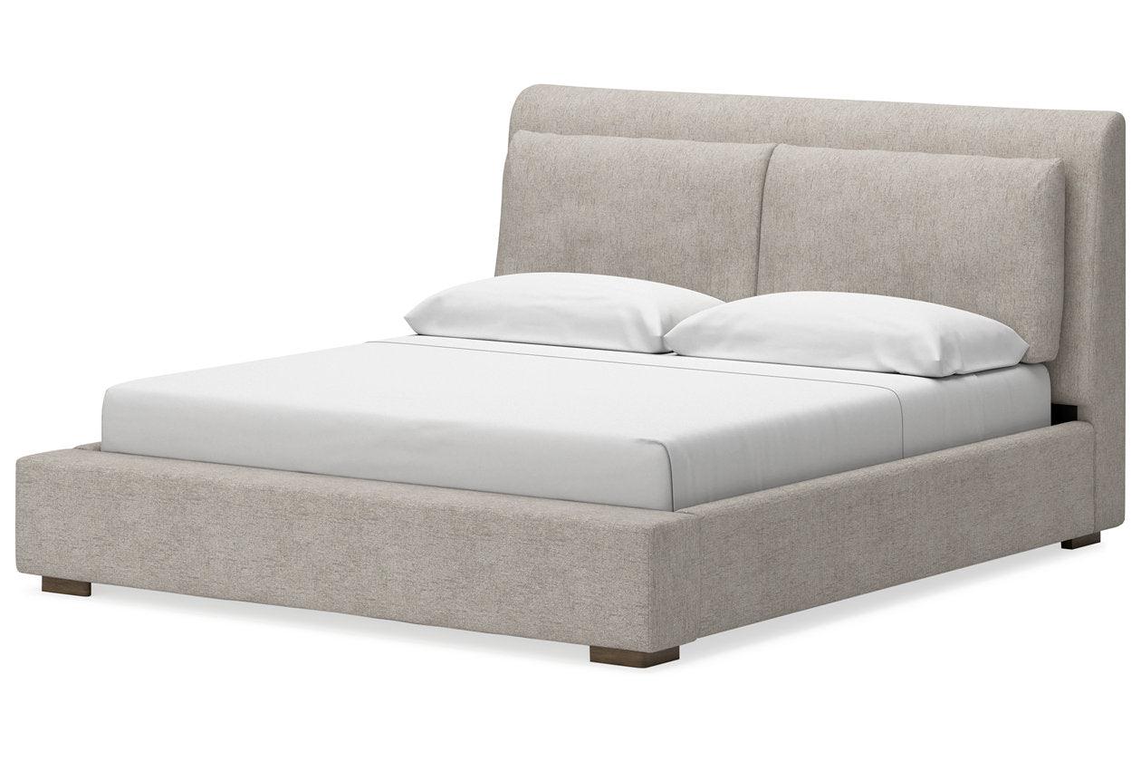 Cabalynn Light Brown Queen Upholstered Bed - Image 3