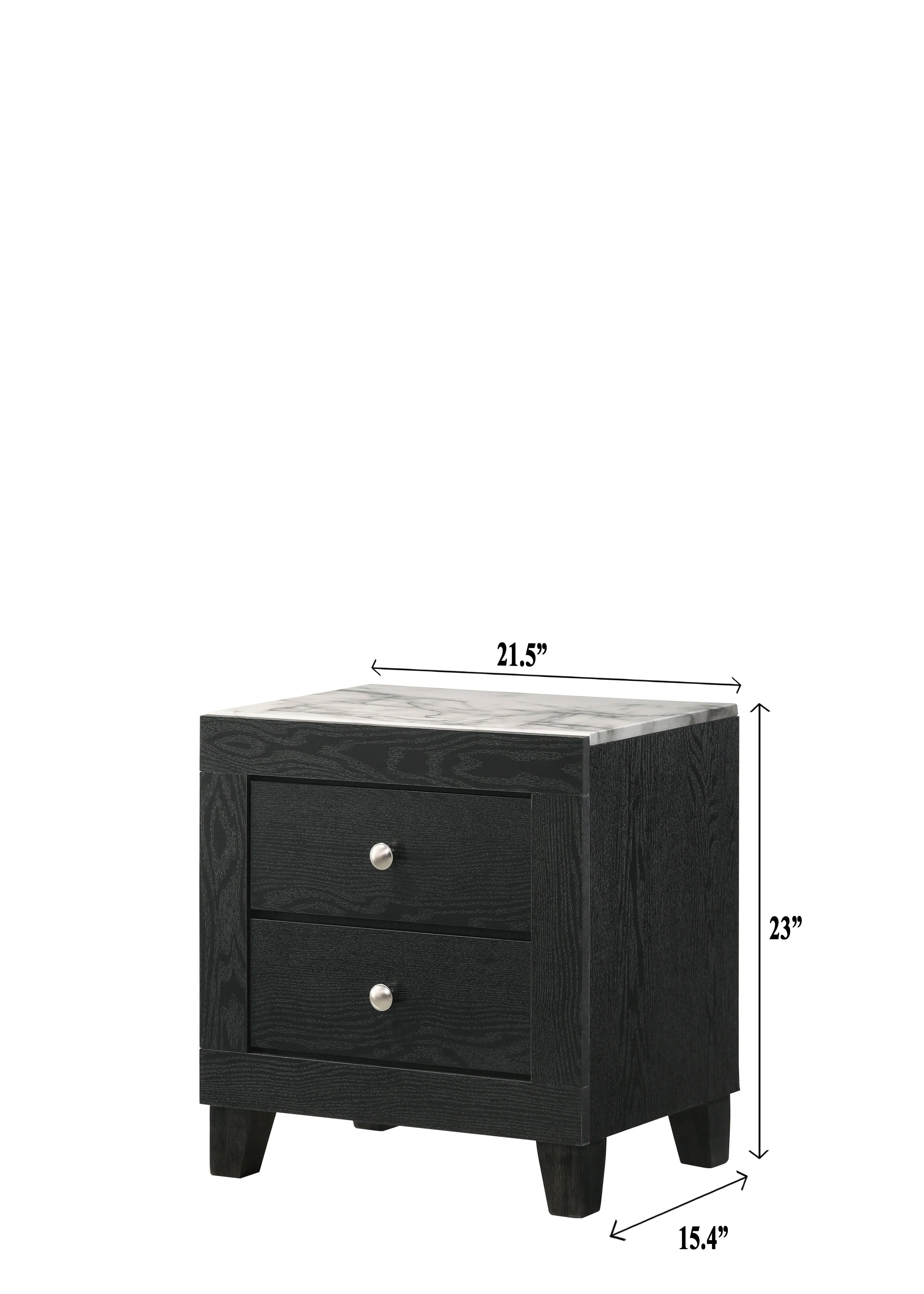Cadence Black Nightstand - Image 3