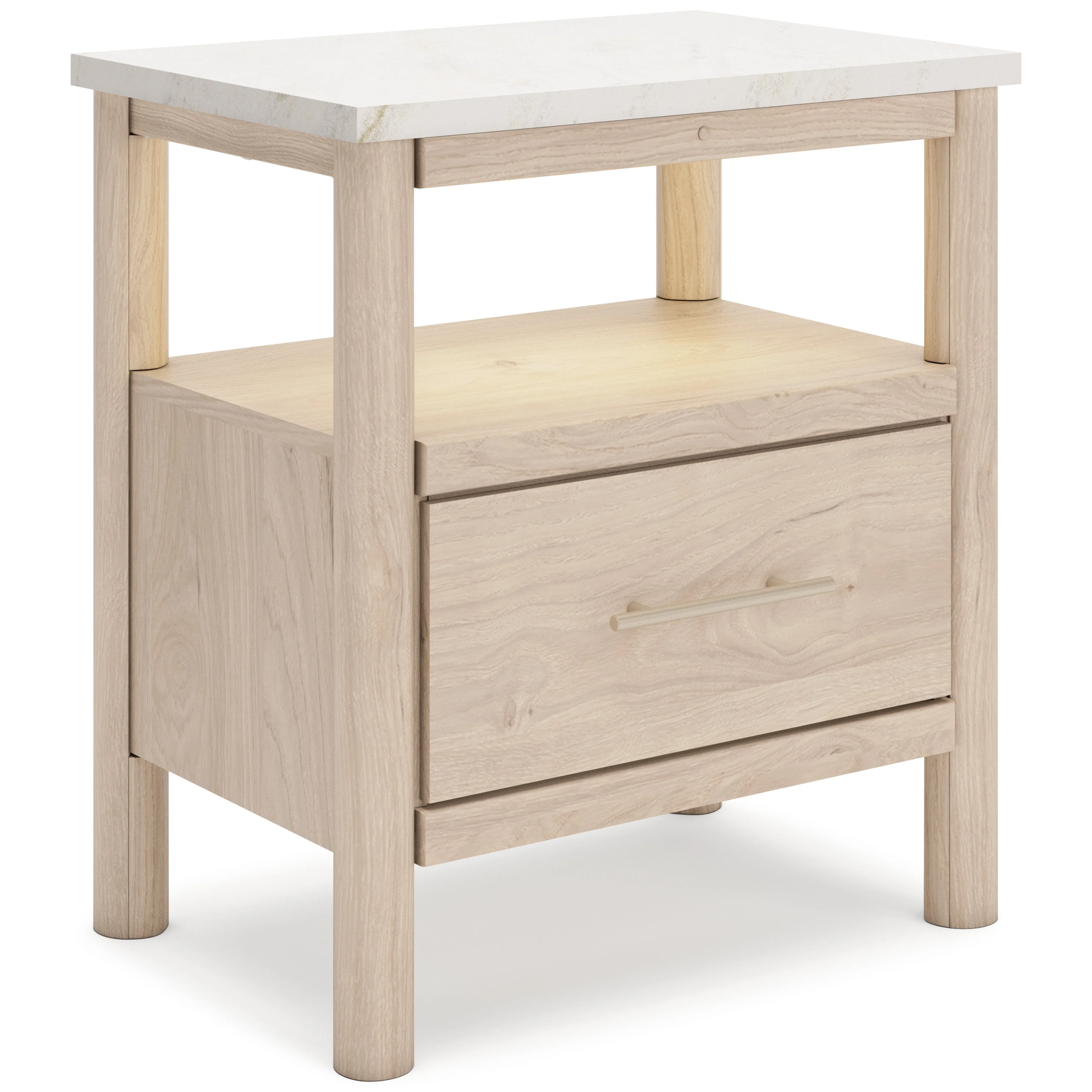 Cadmori Tan/Beige Upholstered Platform Bedroom Set - Image 21