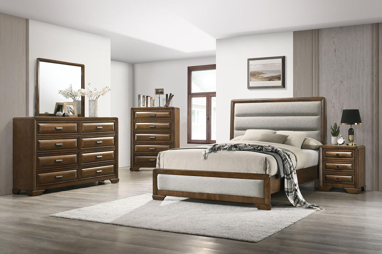 Caerwys Brown/Light Gray King Bed - Image 2
