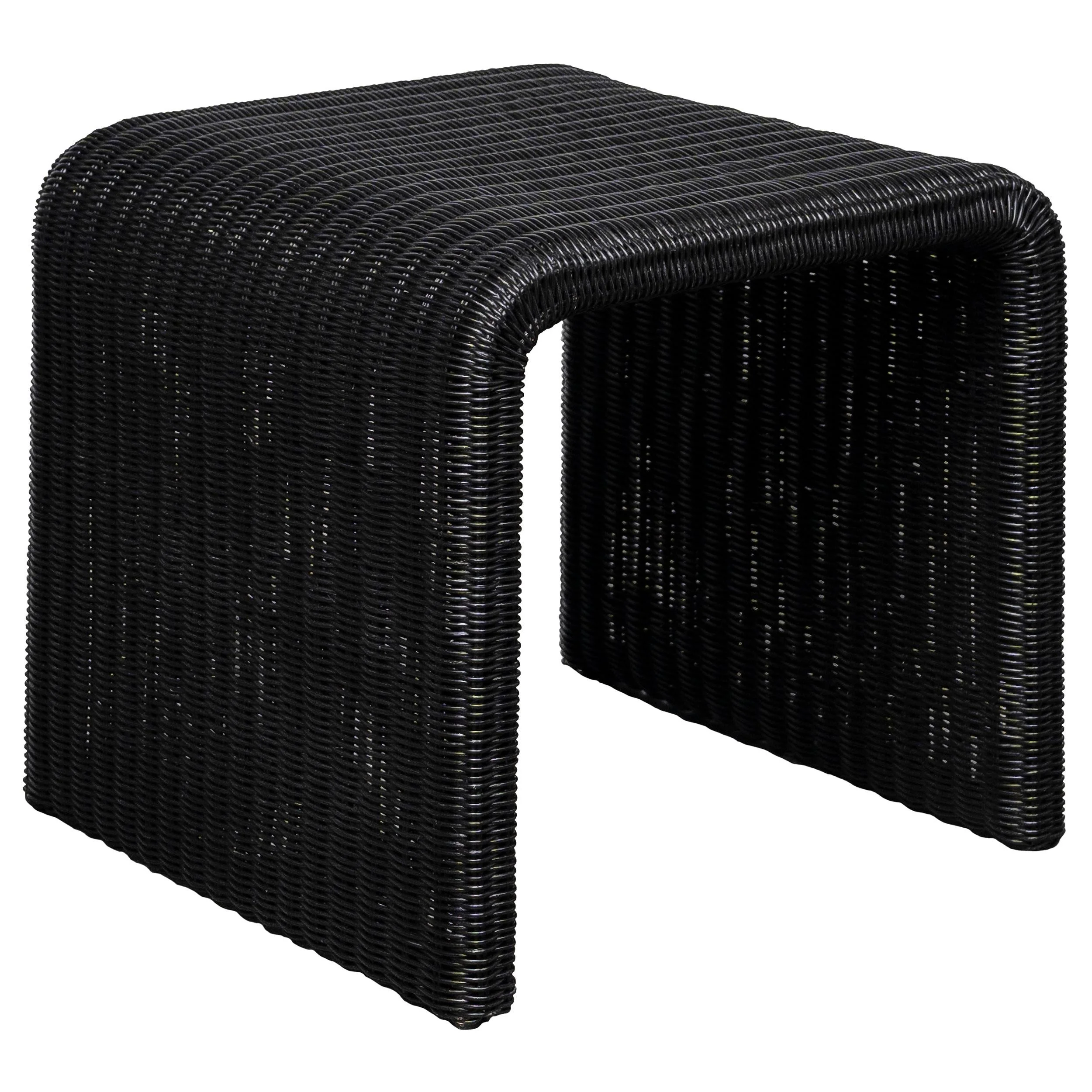 Cahya Black 3-Piece Rattan Coffee and End Table Set - Image 3