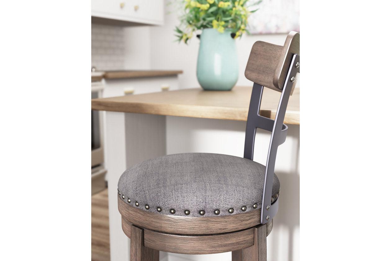 Caitbrook Gray Bar Height Barstool - Image 10