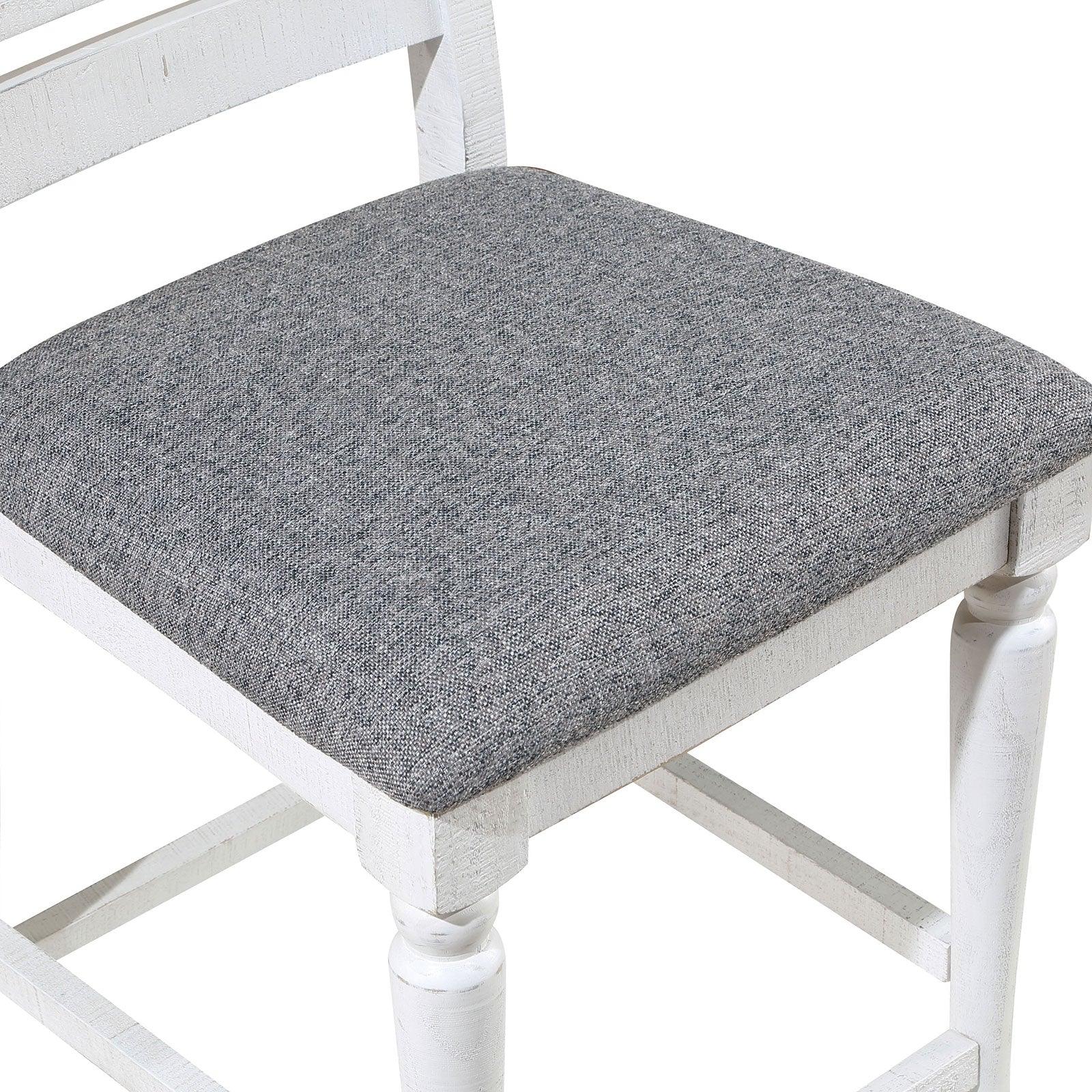 Calabria Antique White/Gray Counter Ht. Chair, Set of 2 - Image 2