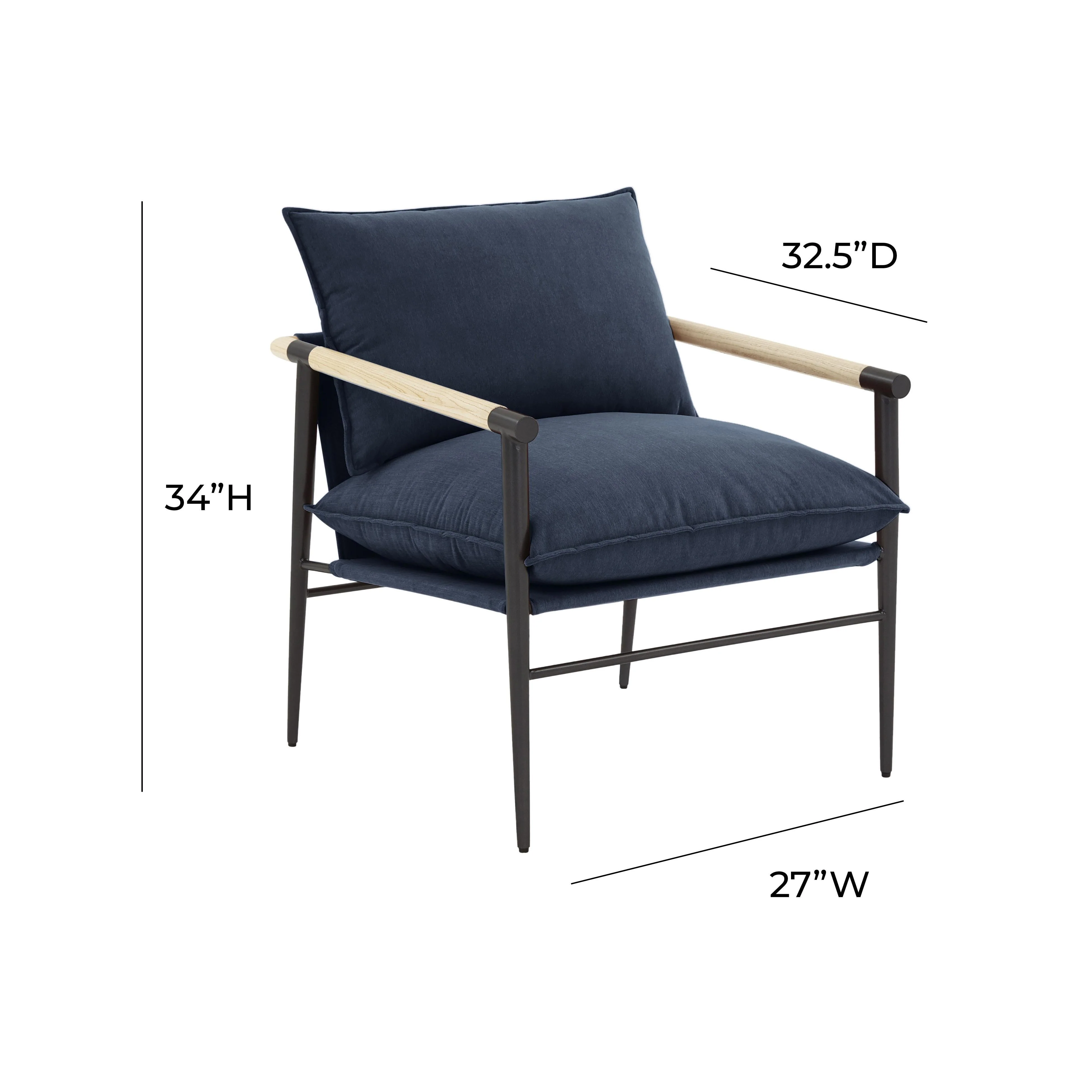 Cali Performance Fabric Accent Chair - Image 17