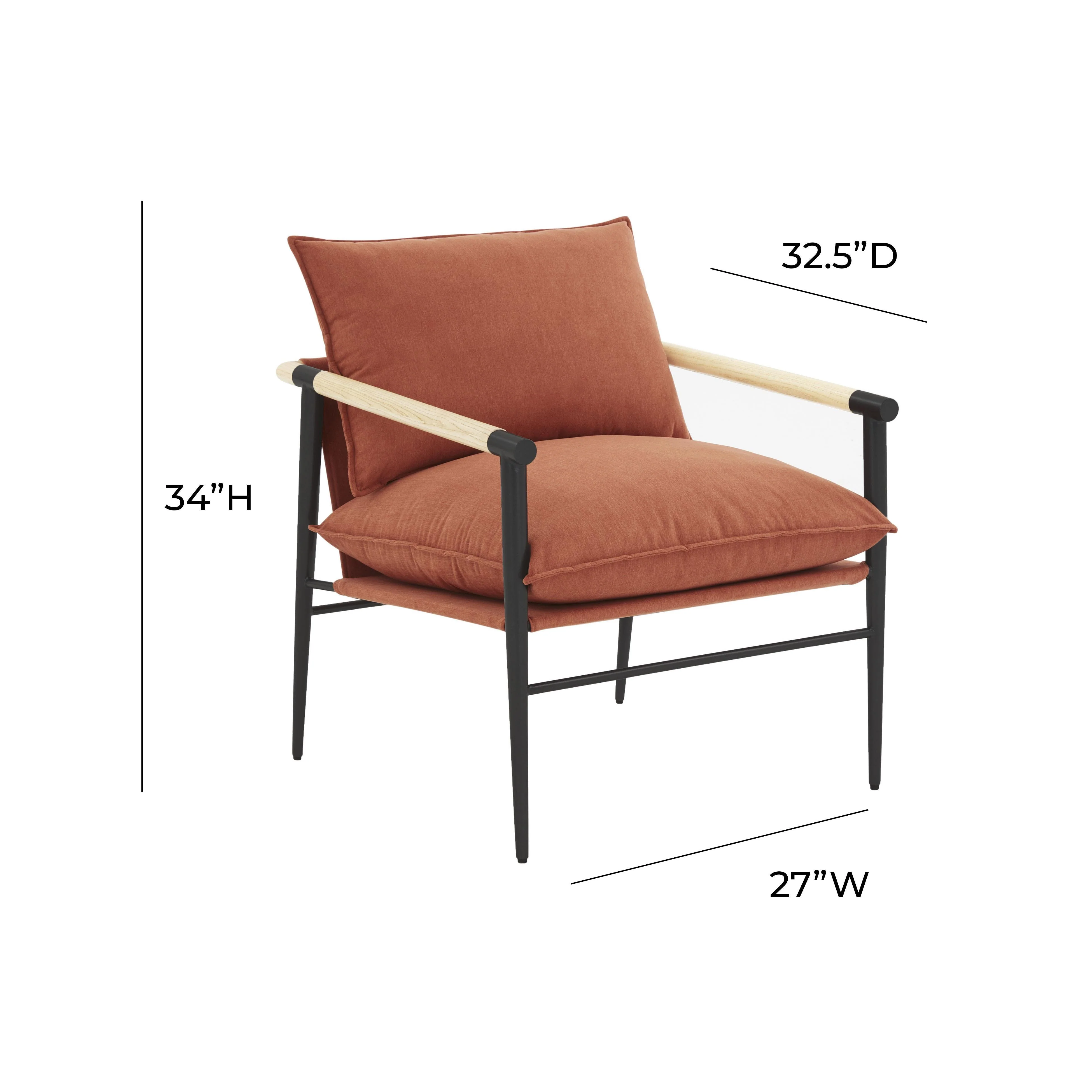 Cali Performance Fabric Accent Chair - Image 24