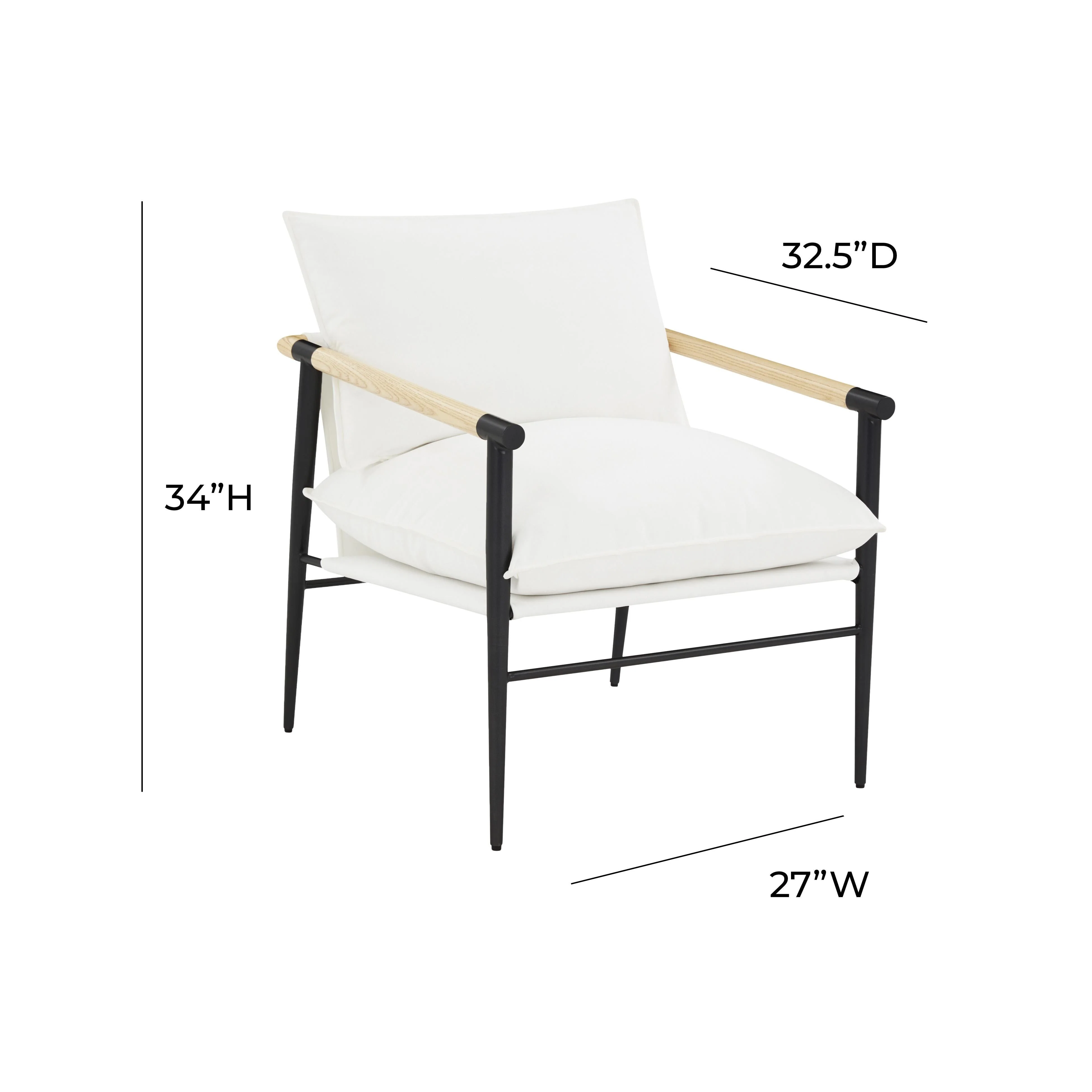 Cali Performance Fabric Accent Chair - Image 6