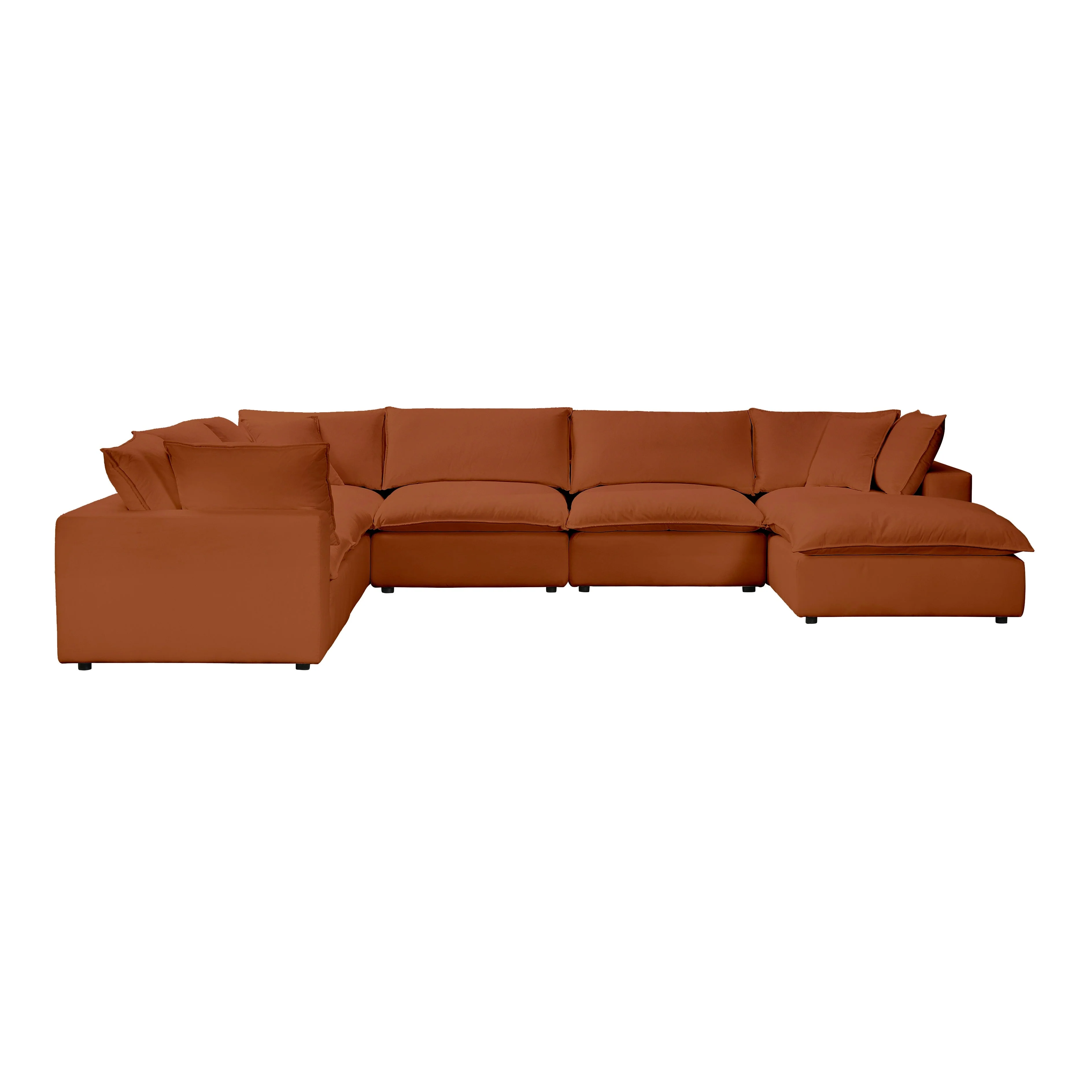 Cali Performance Fabric Modular 7-Piece Large Chaise Sectional - Image 23