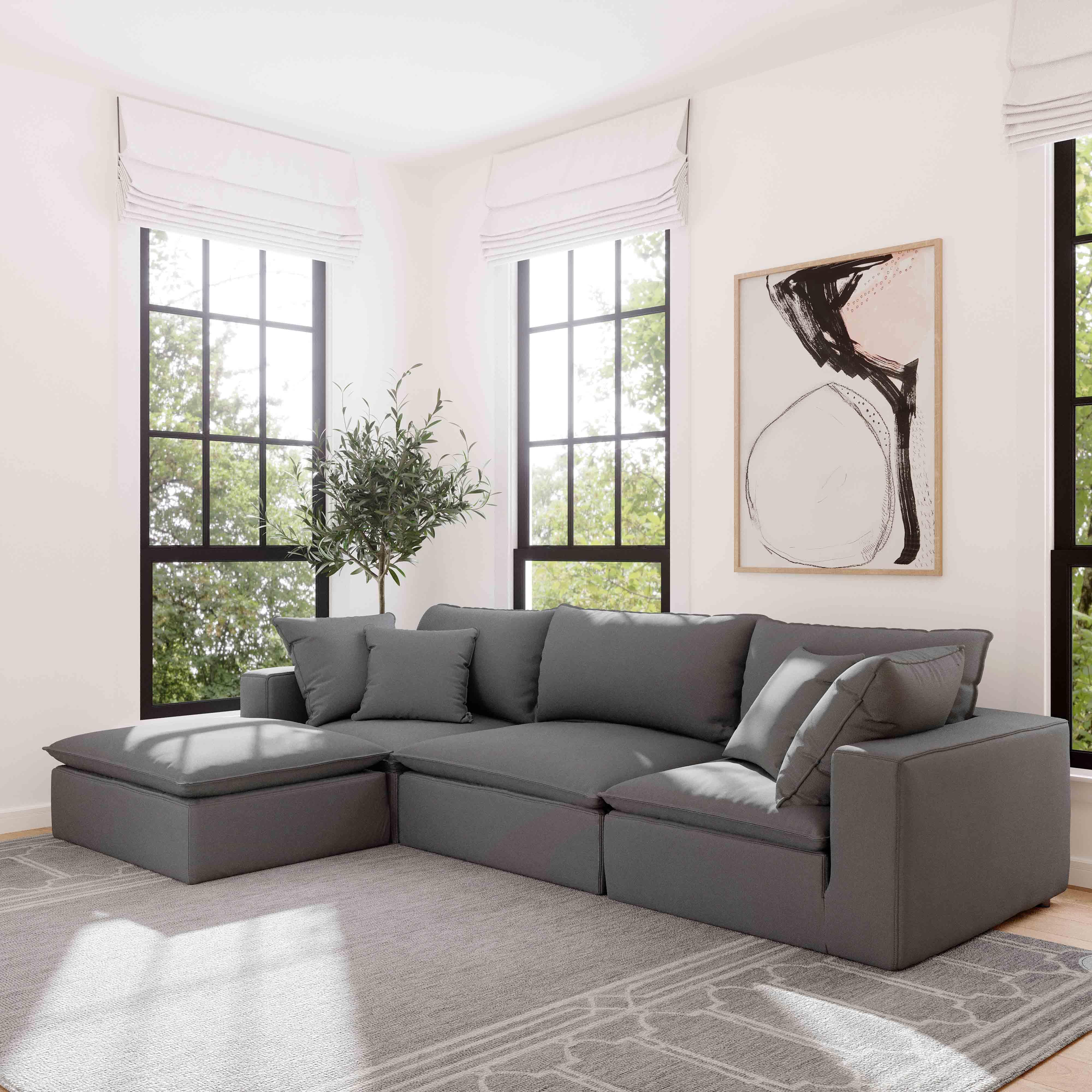 Cali Performance Fabric Modular Corner Chair - Image 2
