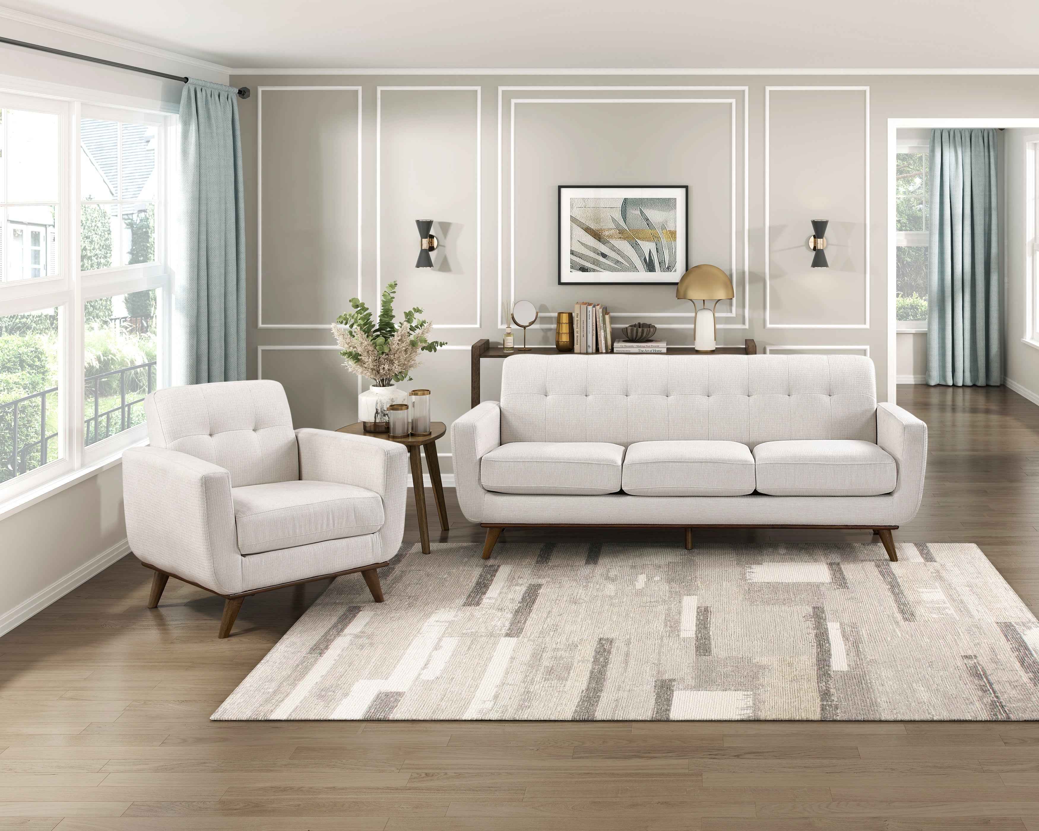 Caliber Beige Double Reclining Sofa - Image 21
