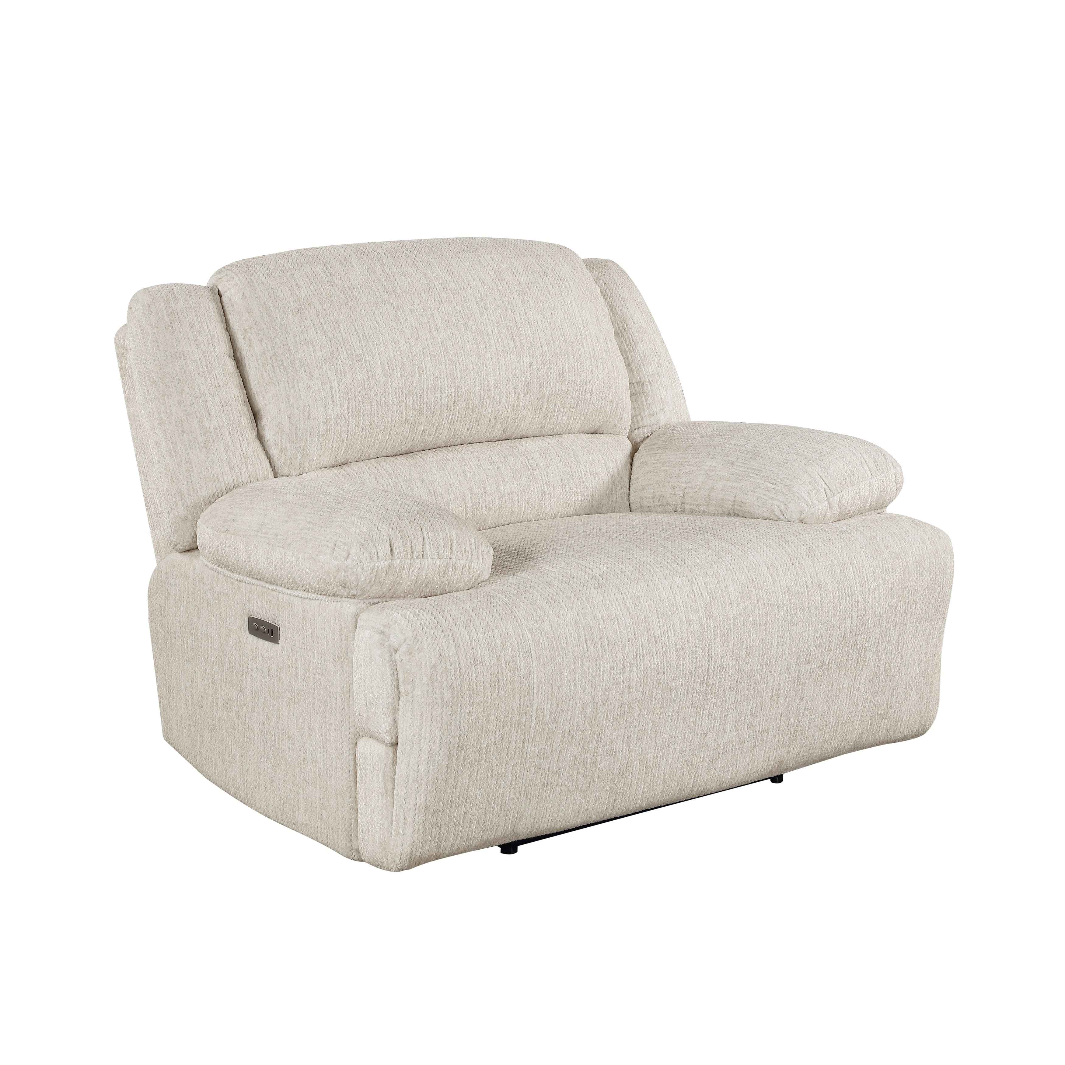 Caliber Beige Power Reclining Chair - Image 2