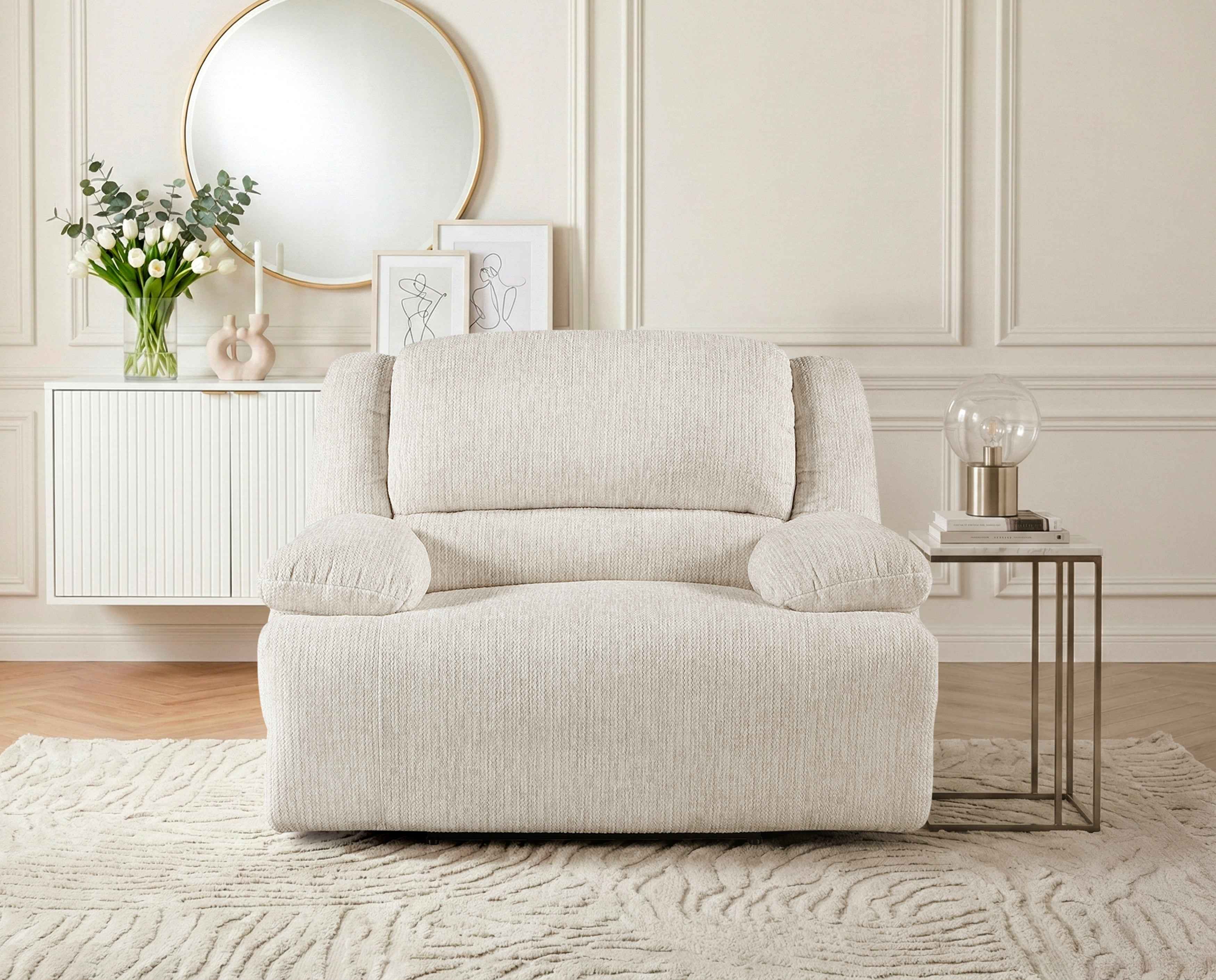 Caliber Beige Reclining Chair - Image 15