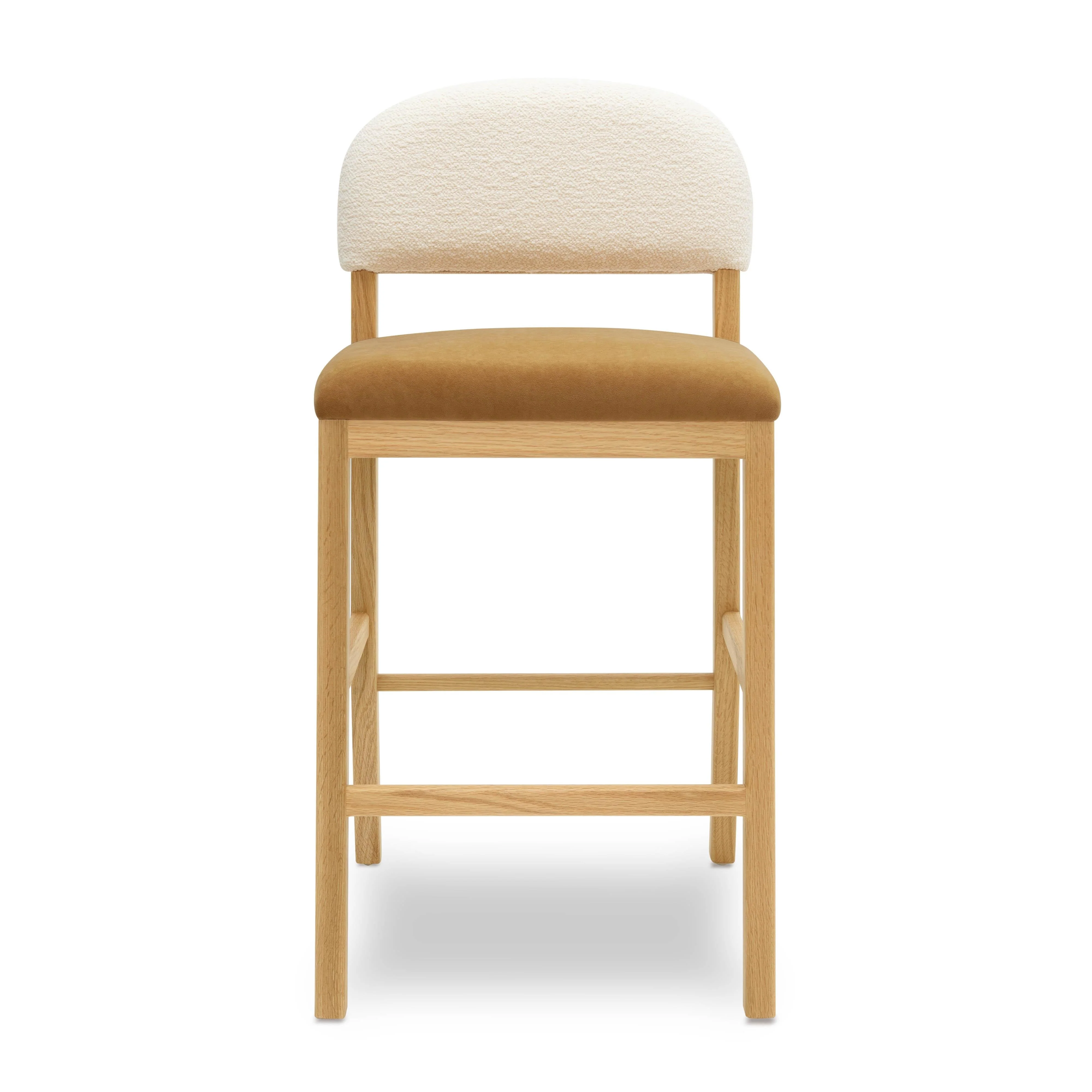 Calla Performance Velvet Counter Stool - Image 10