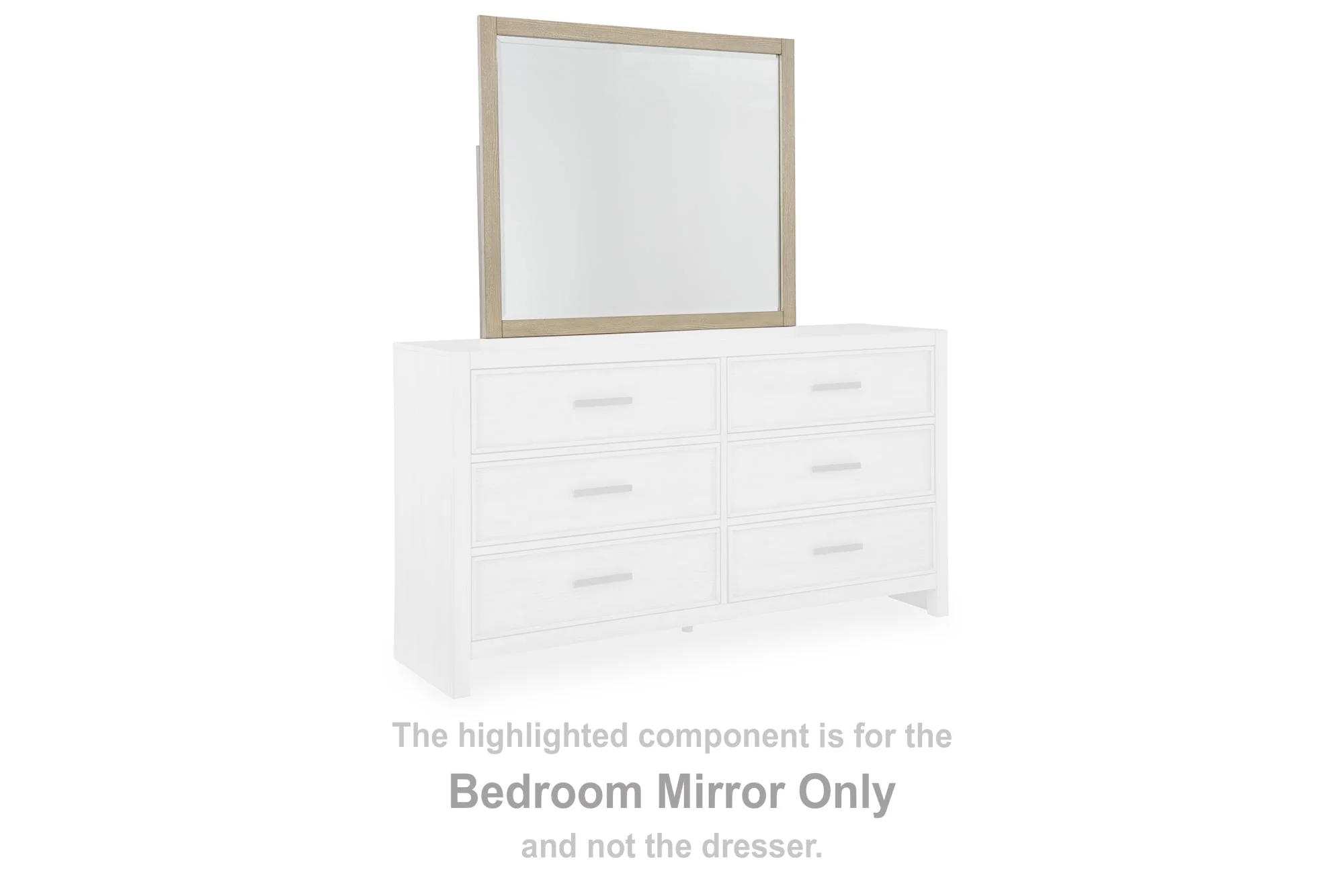 Calmoro Gray Bedroom Mirror