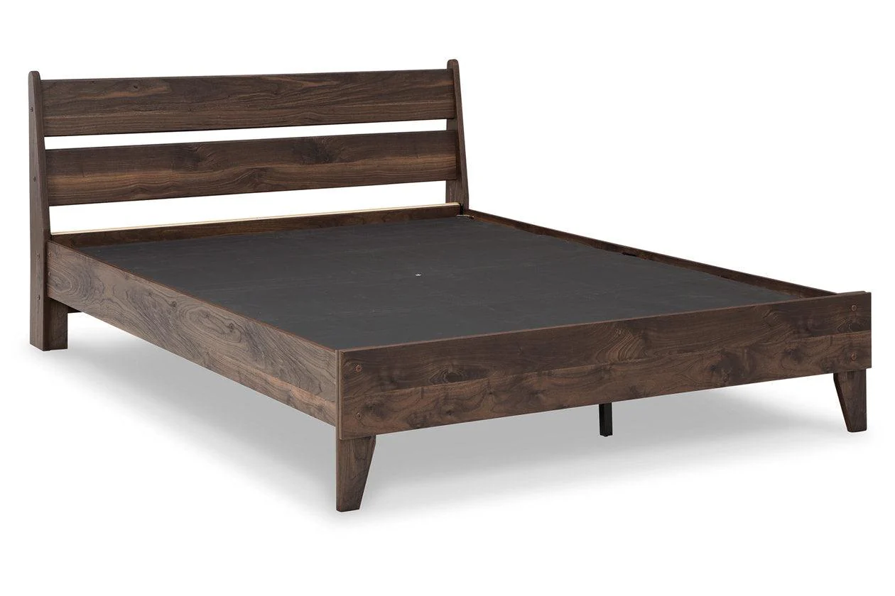 Calverson Mocha Queen Panel Platform Bed - Image 2