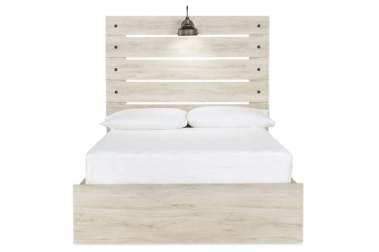Cambeck Whitewash Full Storage Platform Bed with 2 Drawers - Image 5