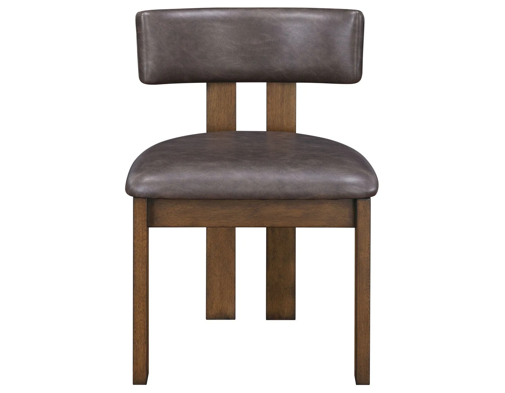 Cambridge Burnished Chestnut Vegan Leather Side Chair, Set of 2 - Image 3