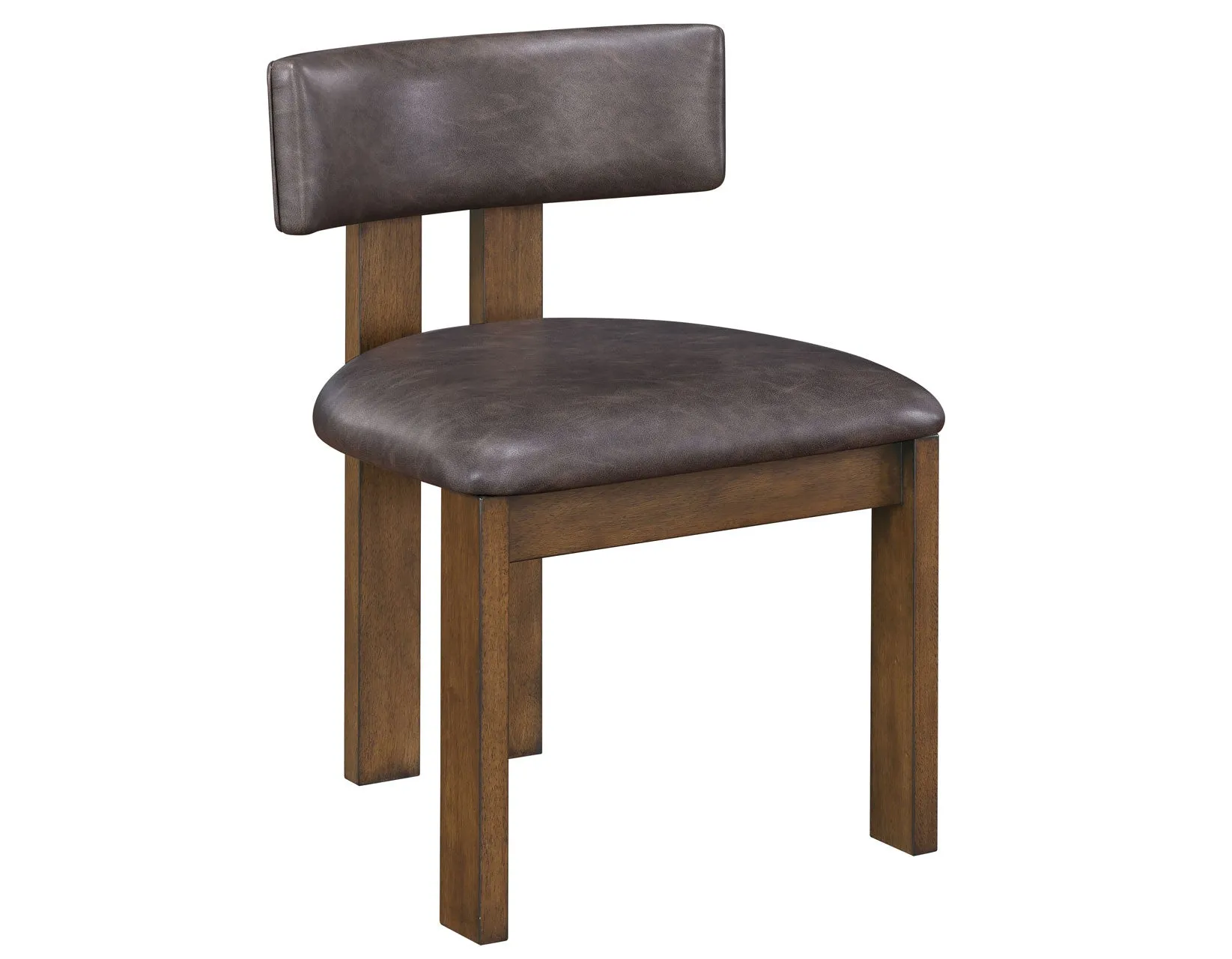 Cambridge Burnished Chestnut Vegan Leather Side Chair, Set of 2 - Image 4