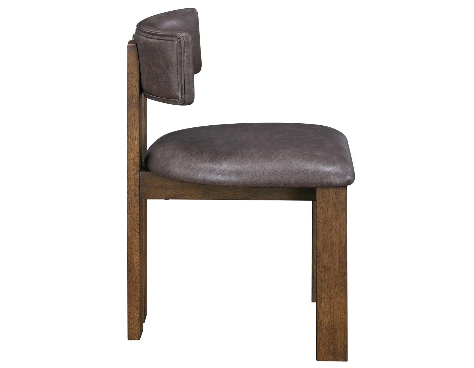 Cambridge Burnished Chestnut Vegan Leather Side Chair, Set of 2 - Image 5