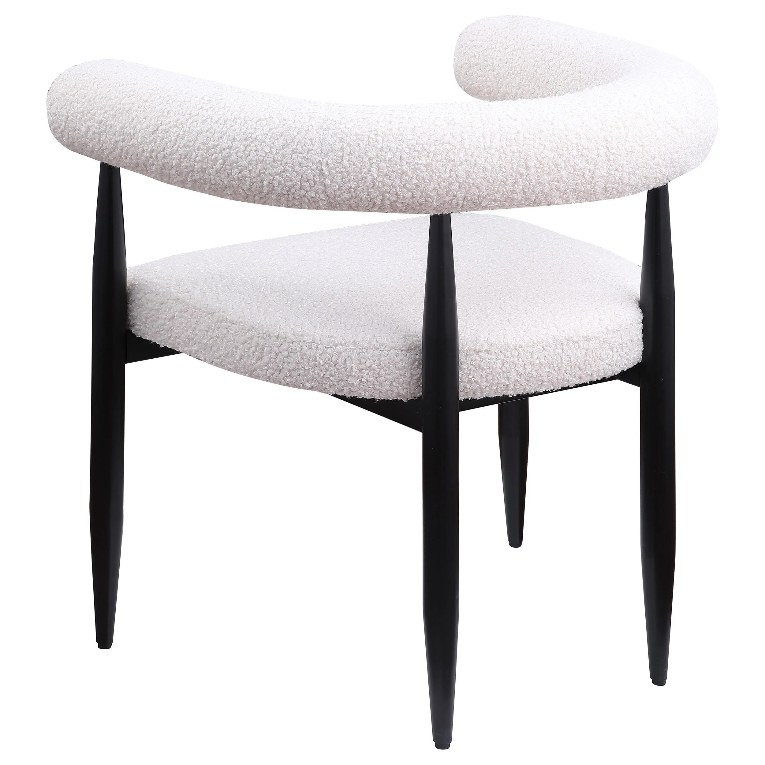 Camden Black/Cream 5-Piece Round Dining Set - Image 5